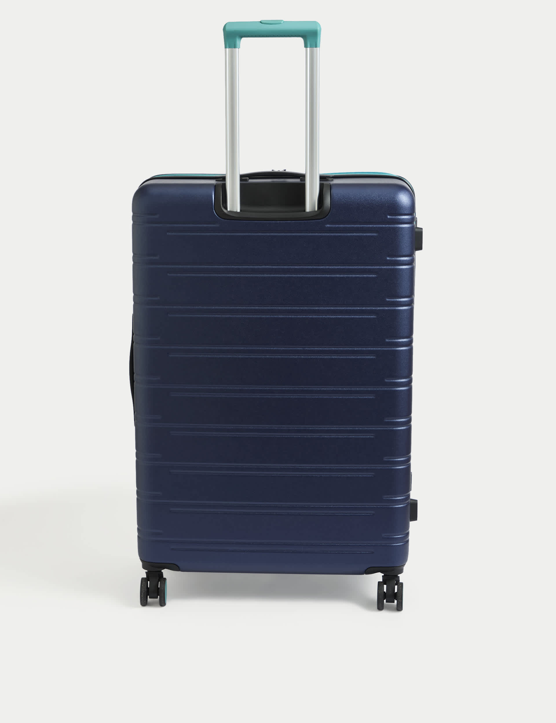 M&S Collection Fiji 4 Wheel Hard Shell Large Suitcase - Navy, Navy