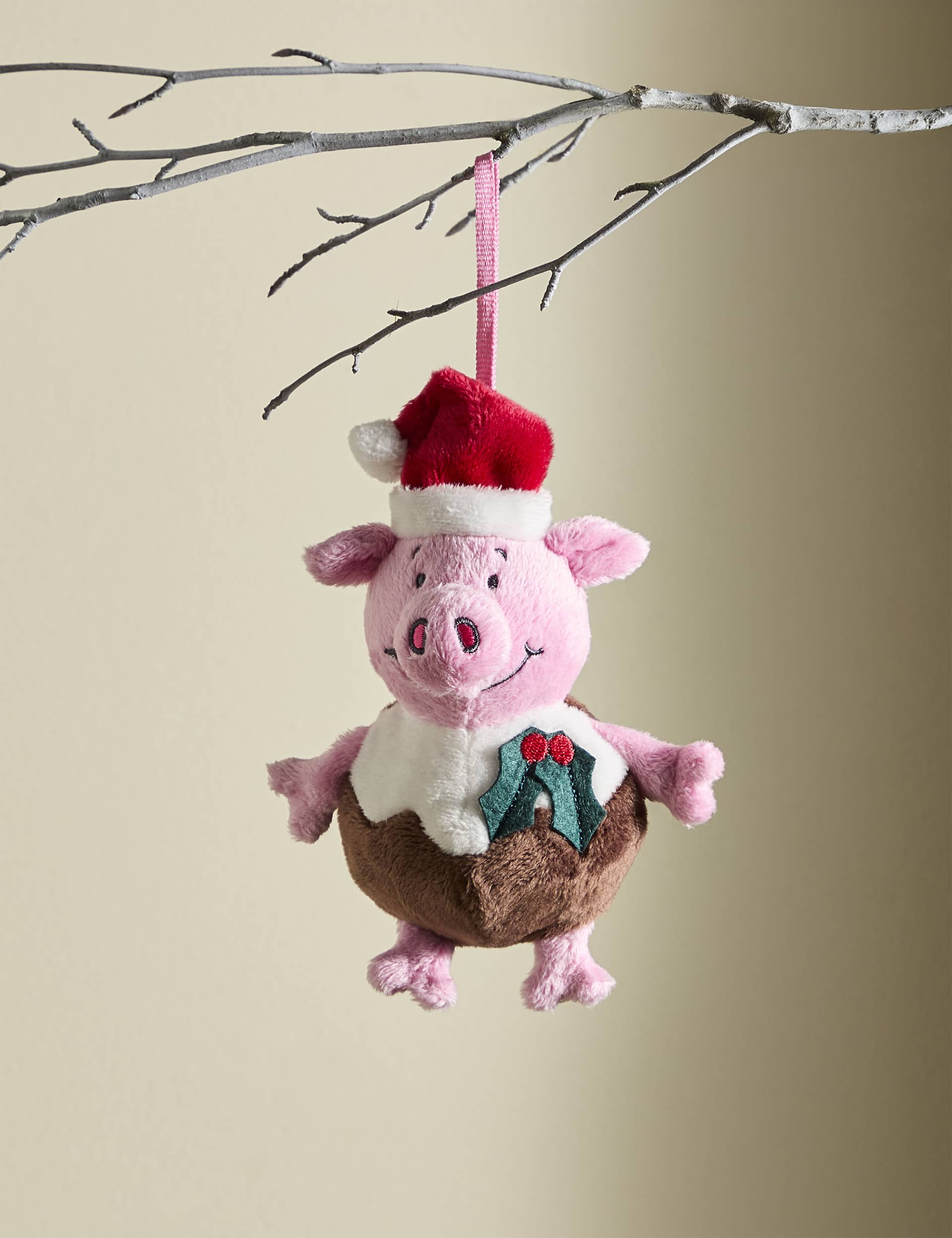 Percy Pig Christmas Pudding Decoration - Pink Mix, Pink Mix