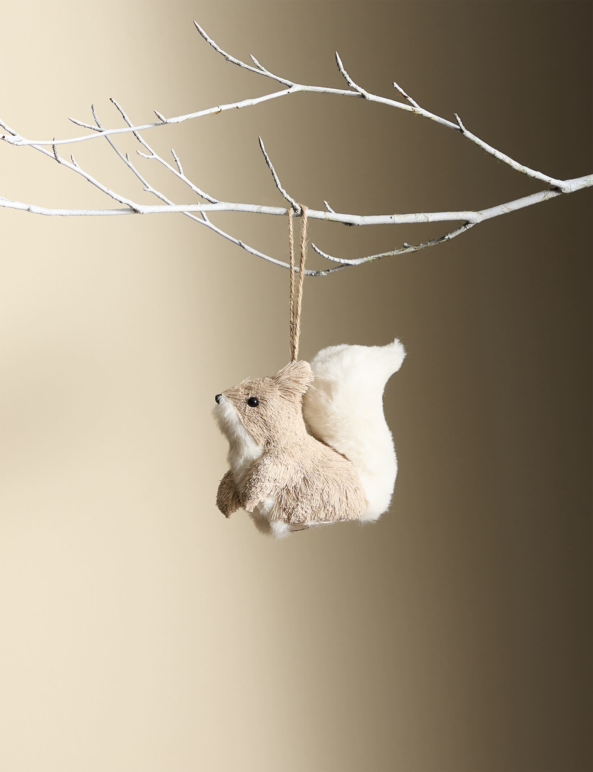 M&S Bristle Squirrel Hanging Decoration - Multi, Multi