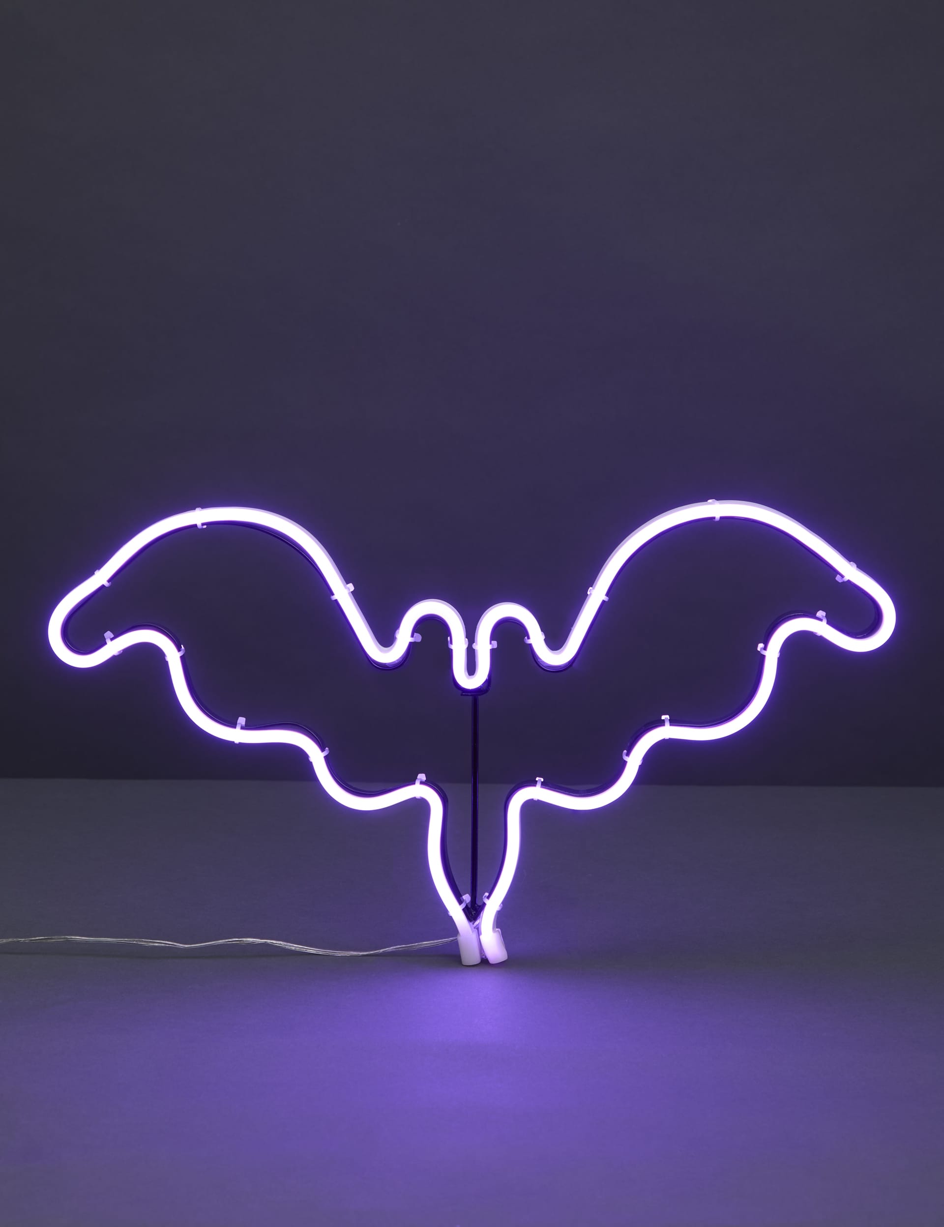 M&S Collection LED Halloween Neon Bat Mains Lights - Purple, Purple