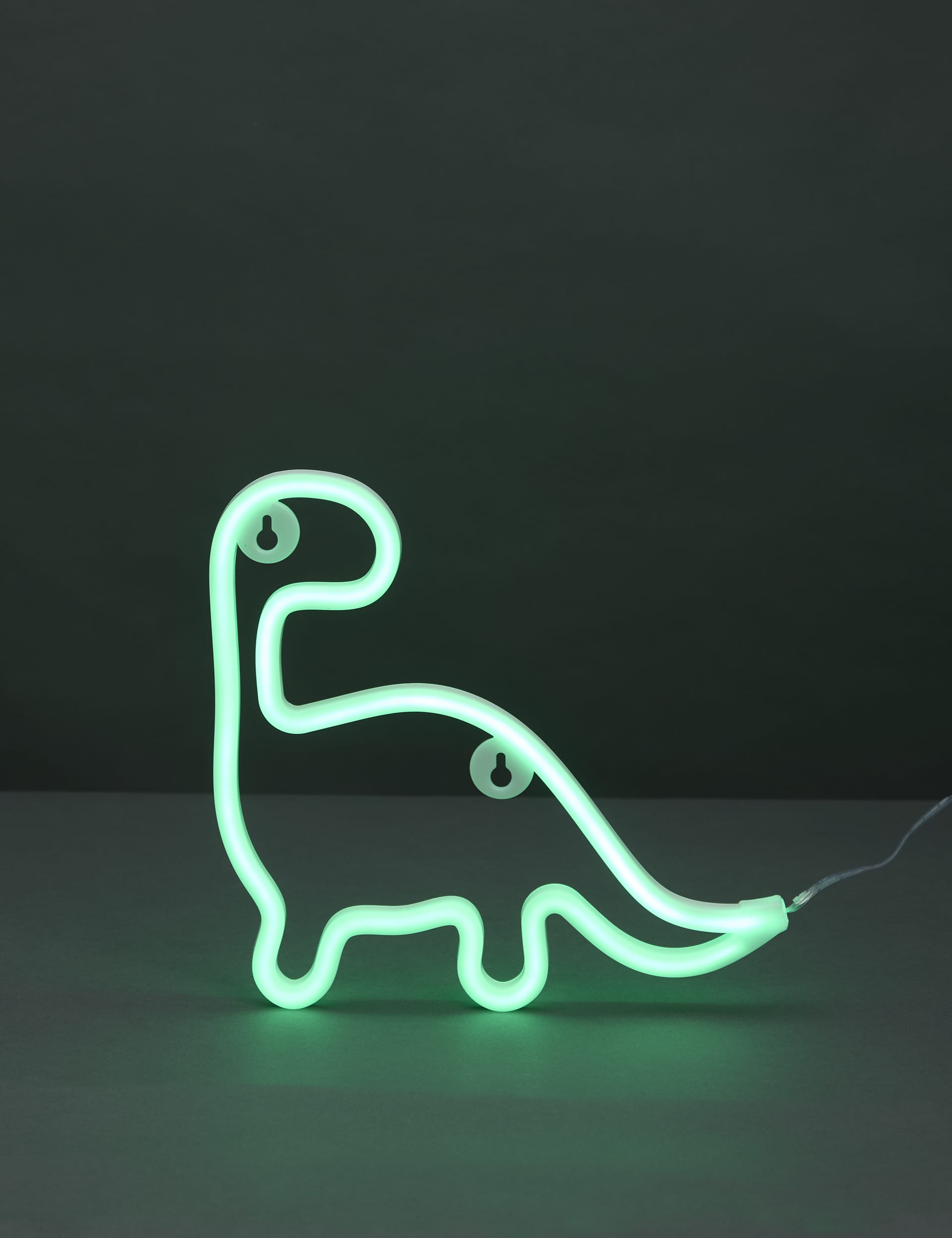 M&S Neon Dinosaur Light - Green, Green