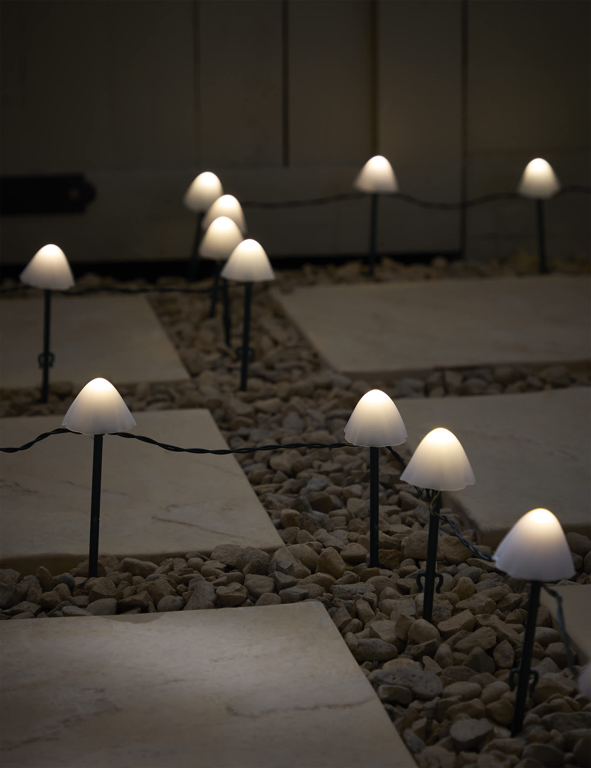 M&S 20 LED Mushroom Pathfinder Solar Lights