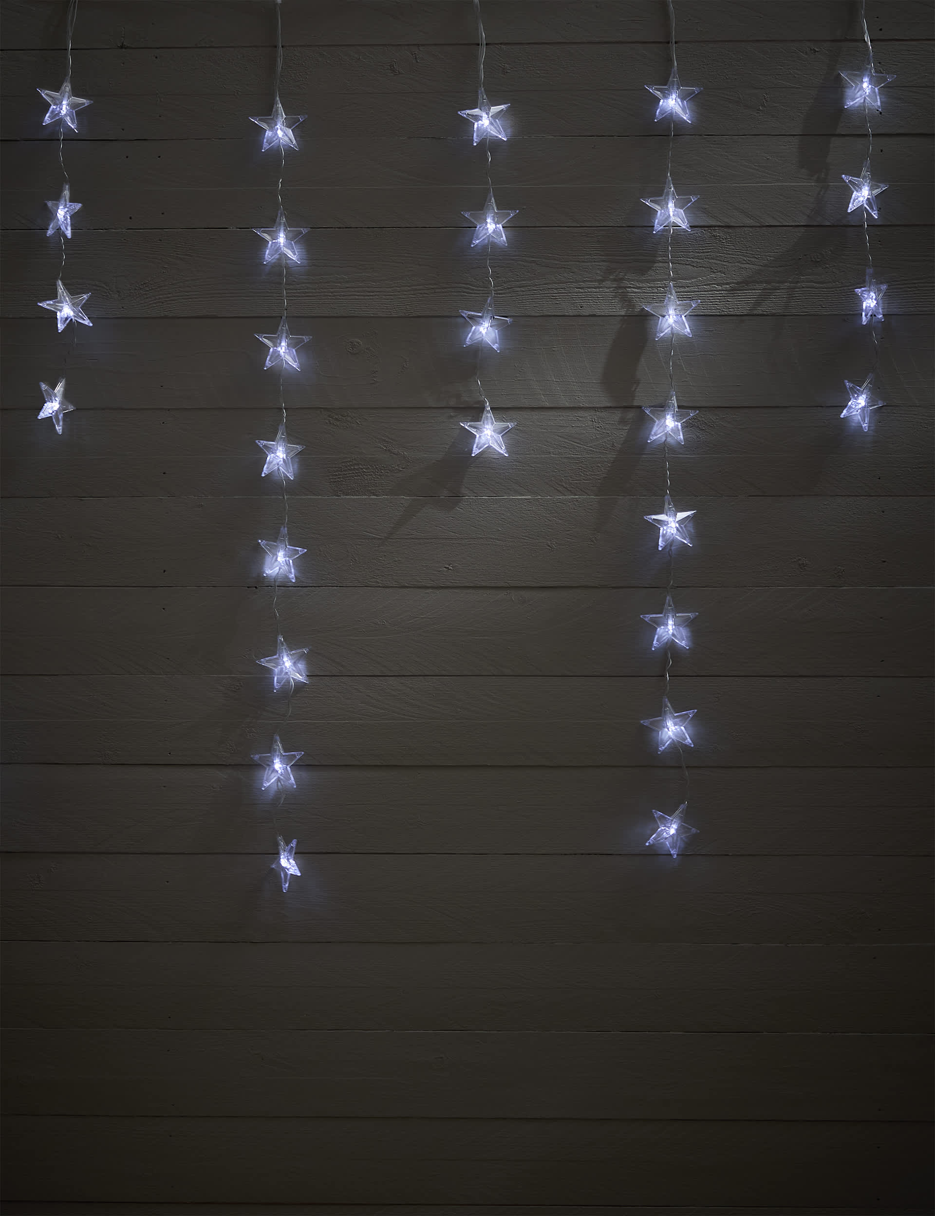 M&S LED Bright White Star Mains Lights - Gold, Gold