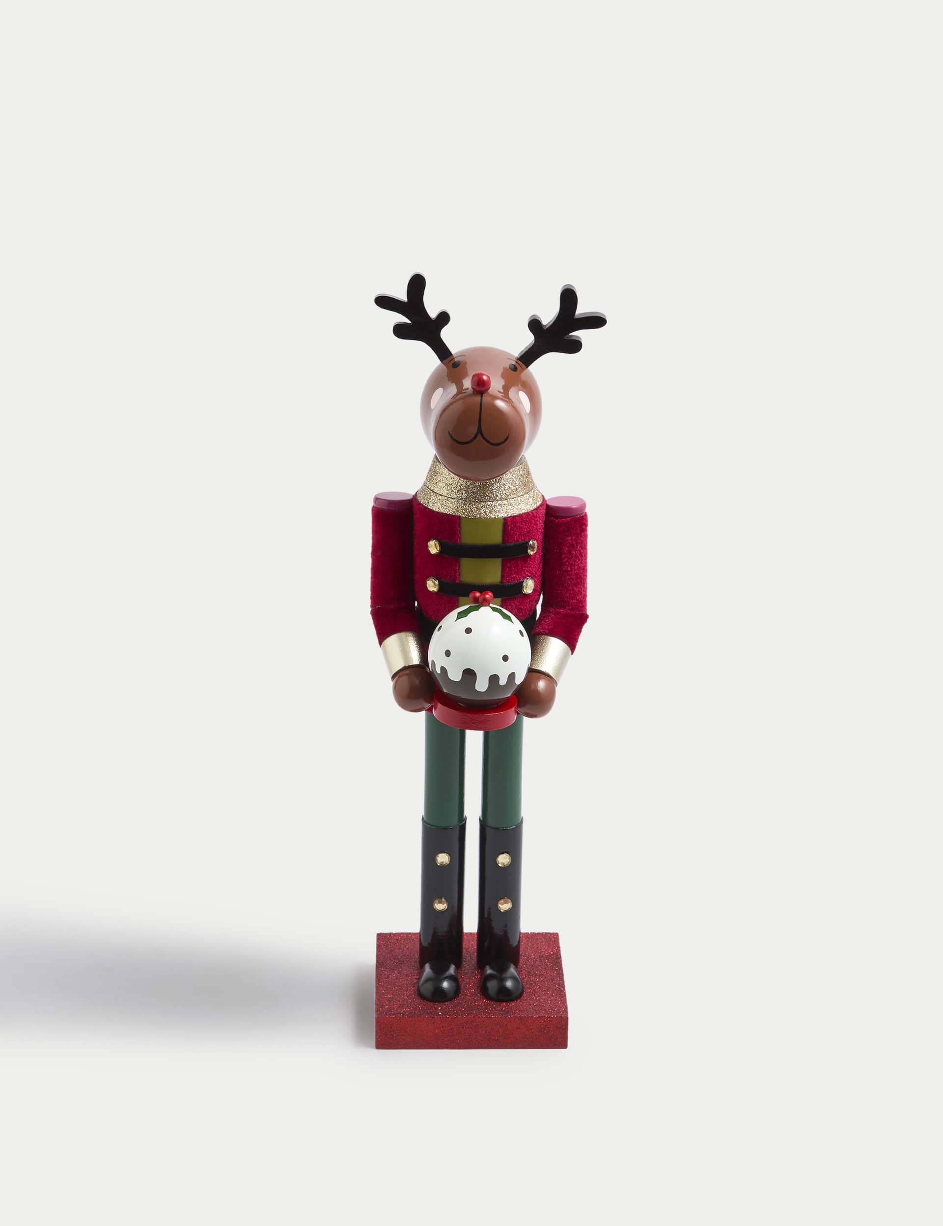 M&S Collection Reindeer Nutcracker Room Decoration - Multi, Multi