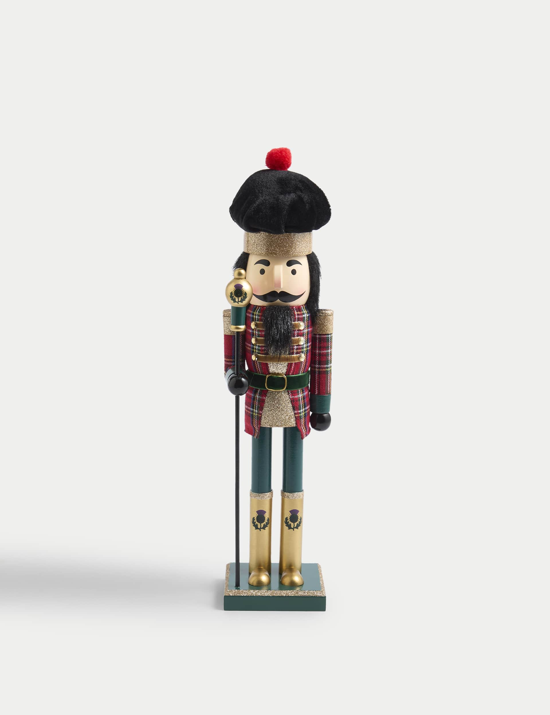 M&S Tartan Nutcracker Room Decoration - Multi, Multi