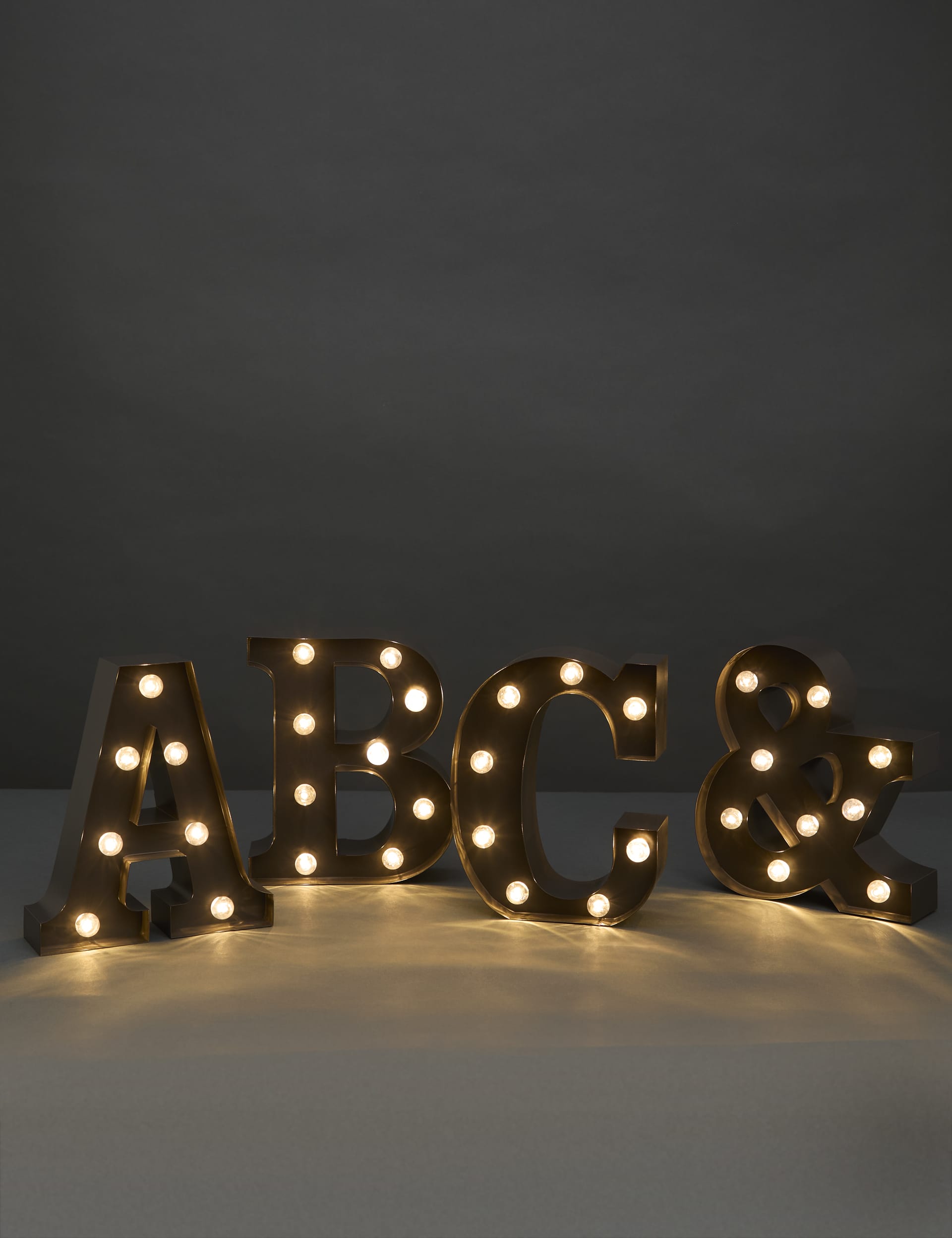 M&S Collection Metal Light Up Letter - LtCUE