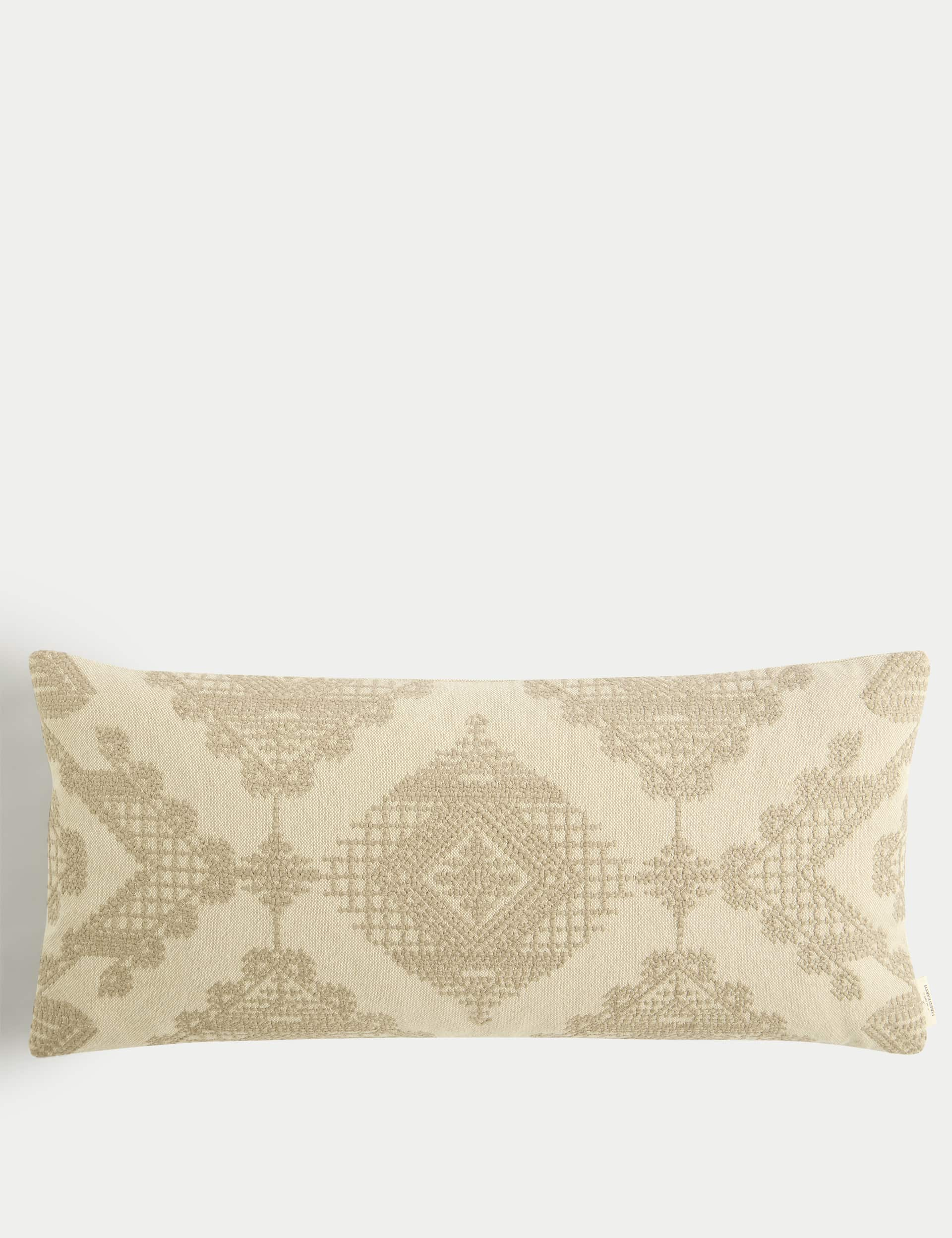 M&S X Fired Earth Sandia Pure Cotton Bolster Cushion - Malm, Malm