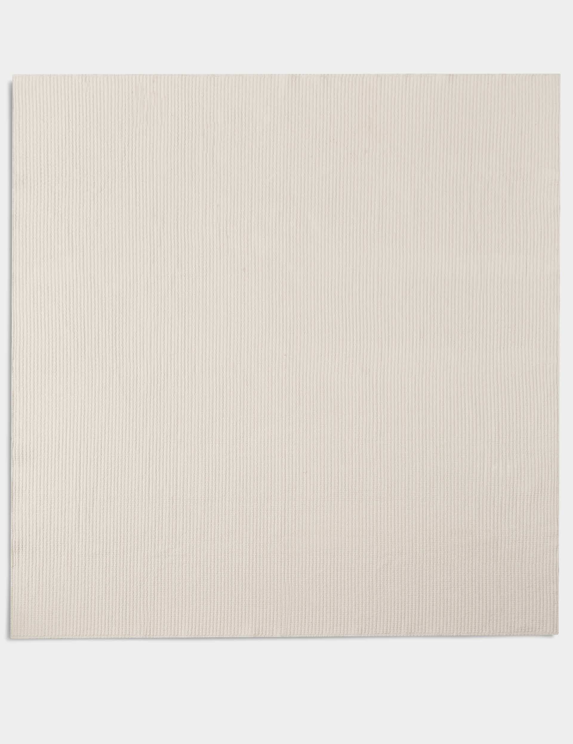 M&S X Kelly Hoppen Cotton with Linen Embroidered Bedspread - Large - Taupe, Taupe,Dark Grey,White