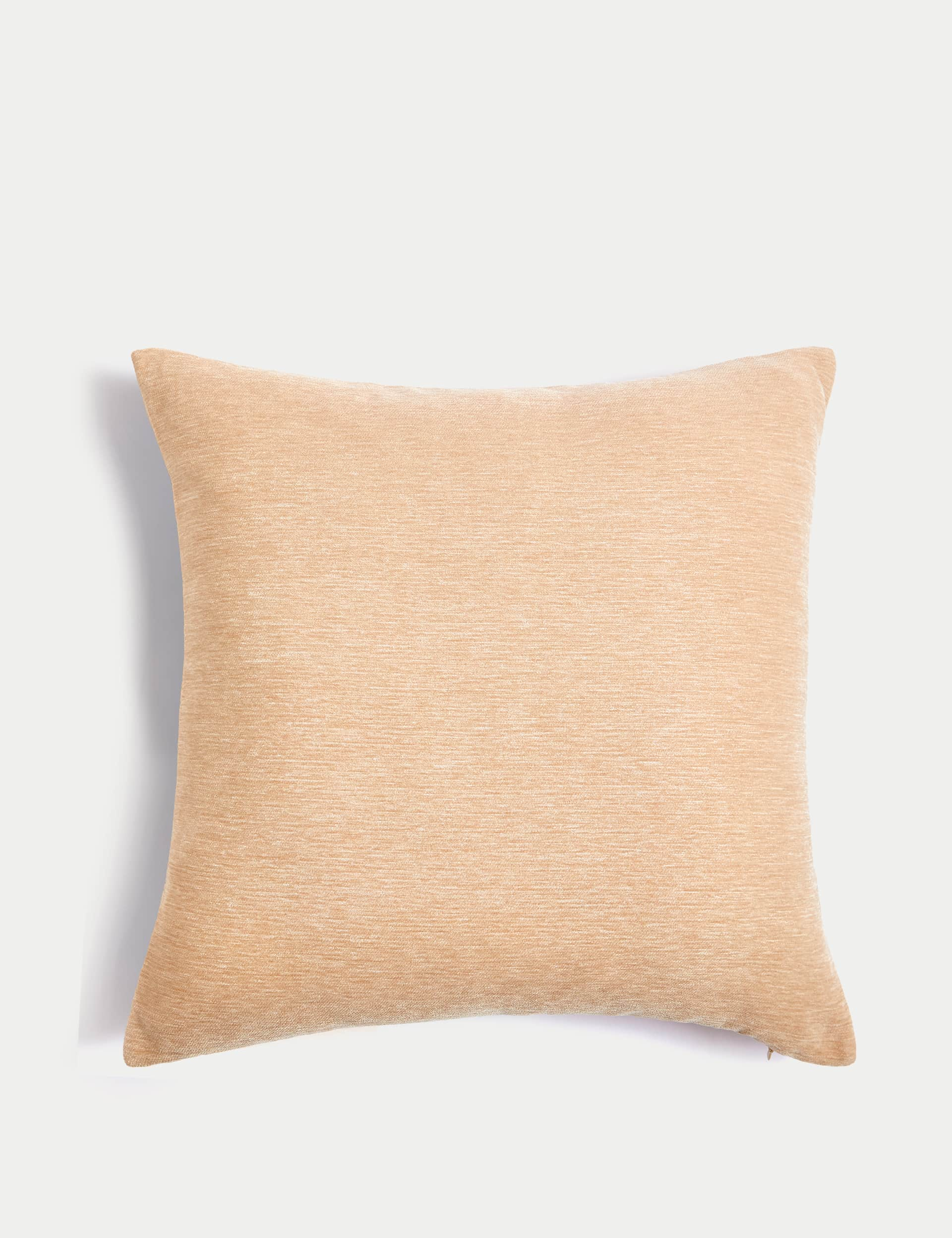 M&S Collection Chenille Cushion - Neutral, Navy,Neutral