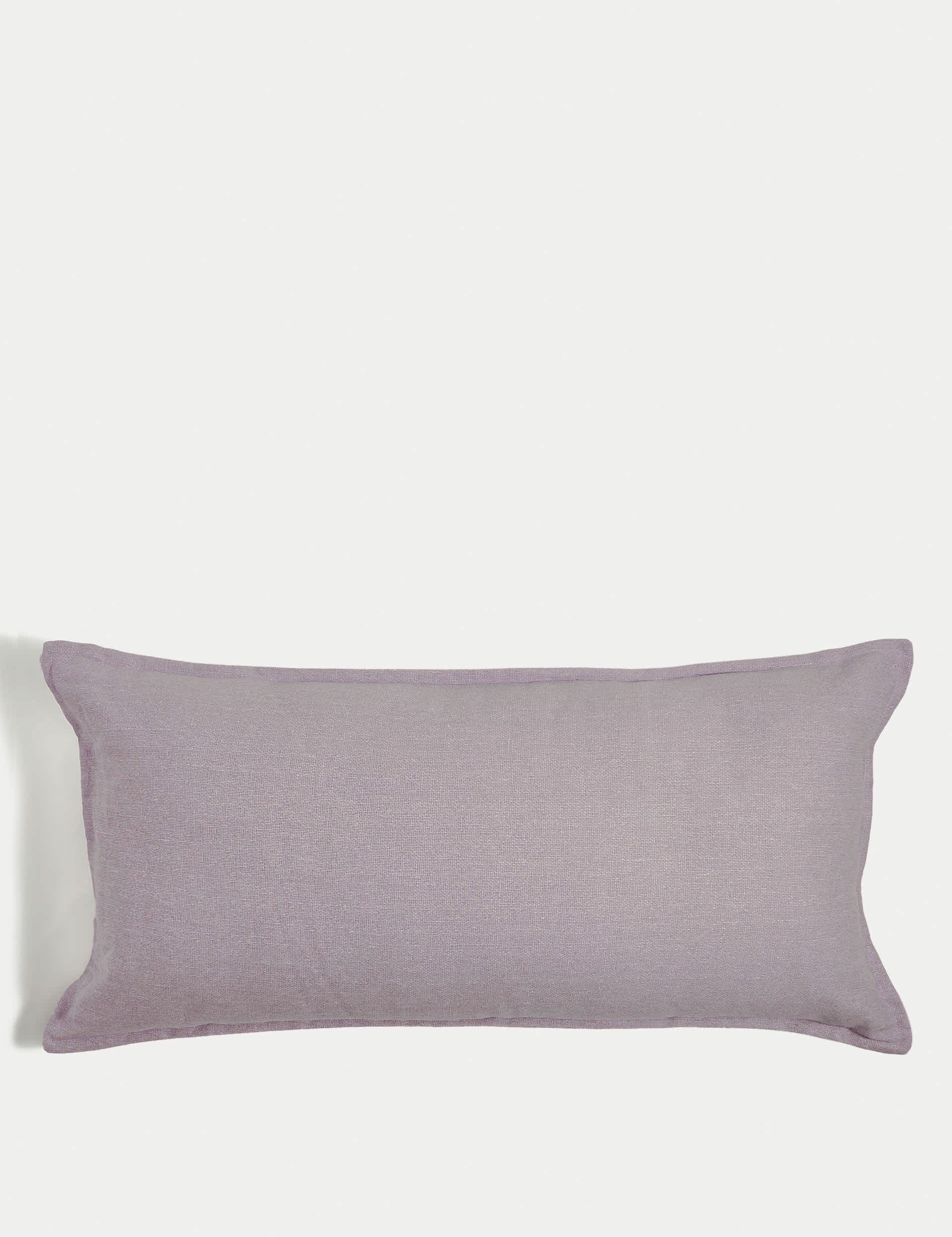 M&S Pure Cotton Bolster Cushion - Neutral, Neutral,Soft Green