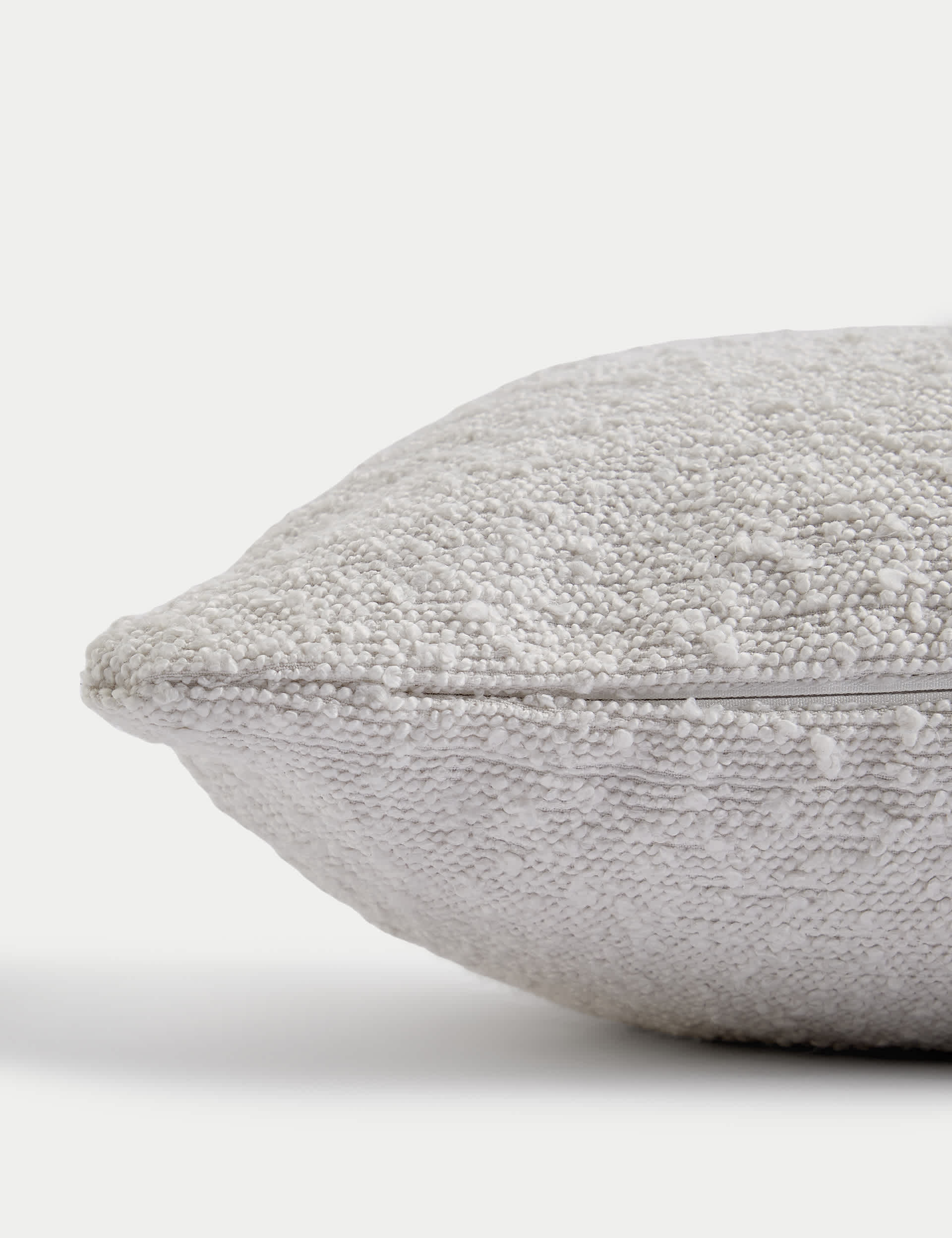 M&S Collection Boucle Bolster Cushion - Cream, Neutral,Cream