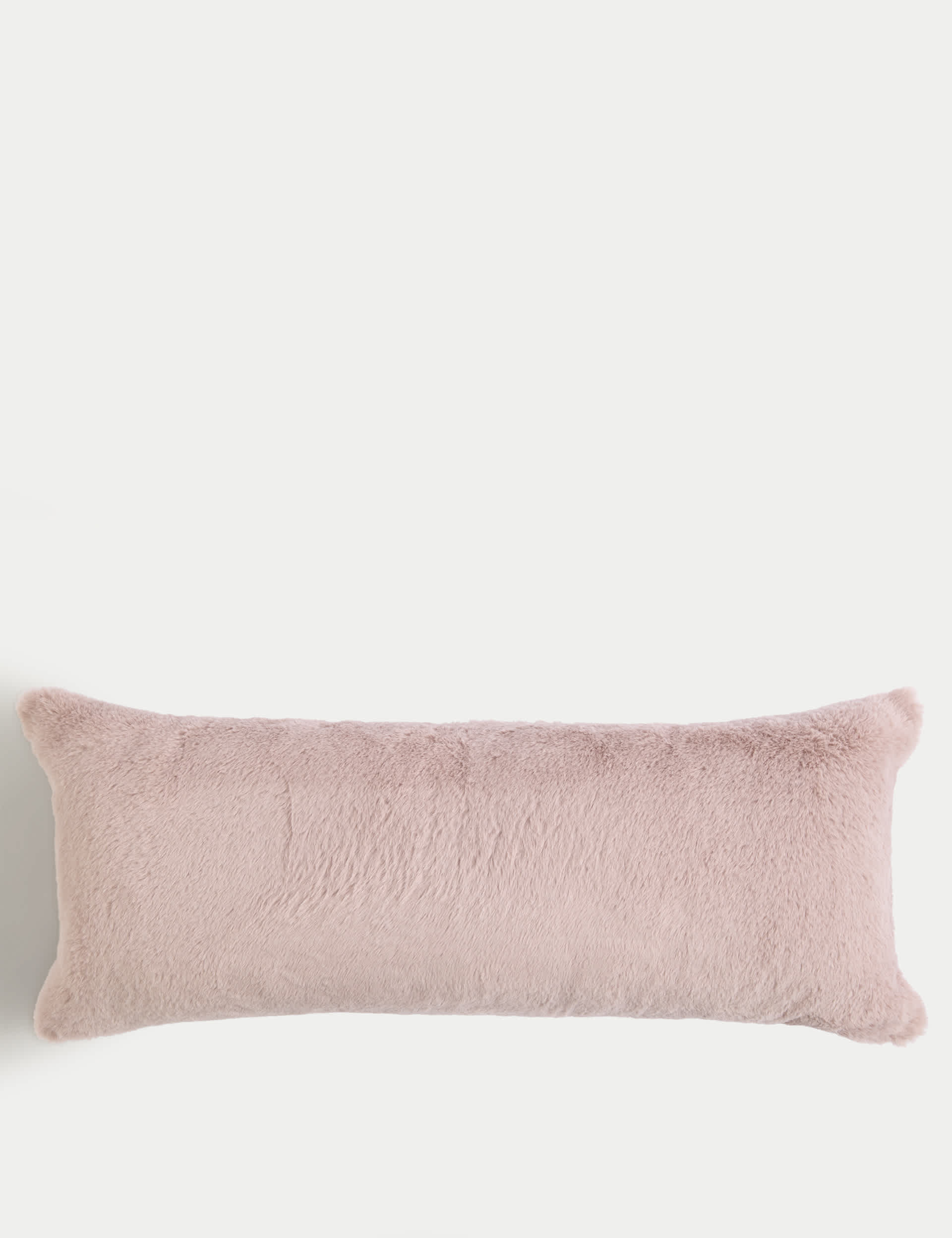 M&S Supersoft Bolster Cushion - Soft Pink, Light Grey,Soft Pink,Neutral