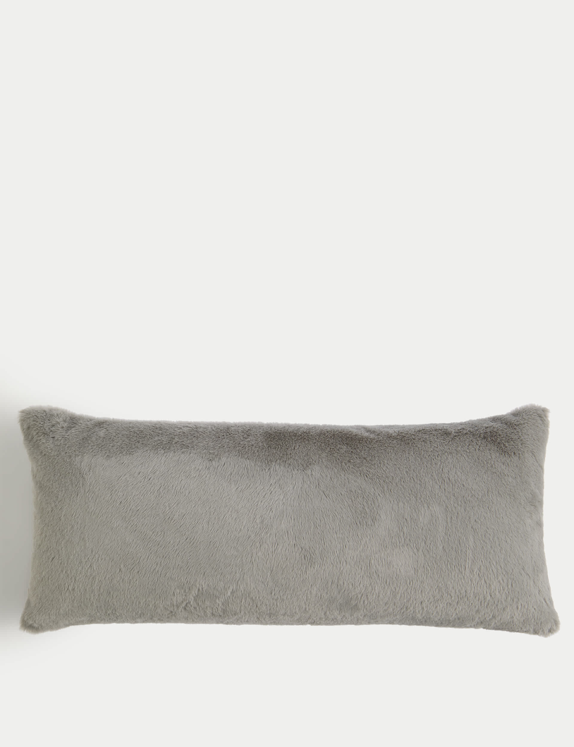 M&S Supersoft Bolster Cushion - Light Grey, Light Grey,Soft Pink,Neutral