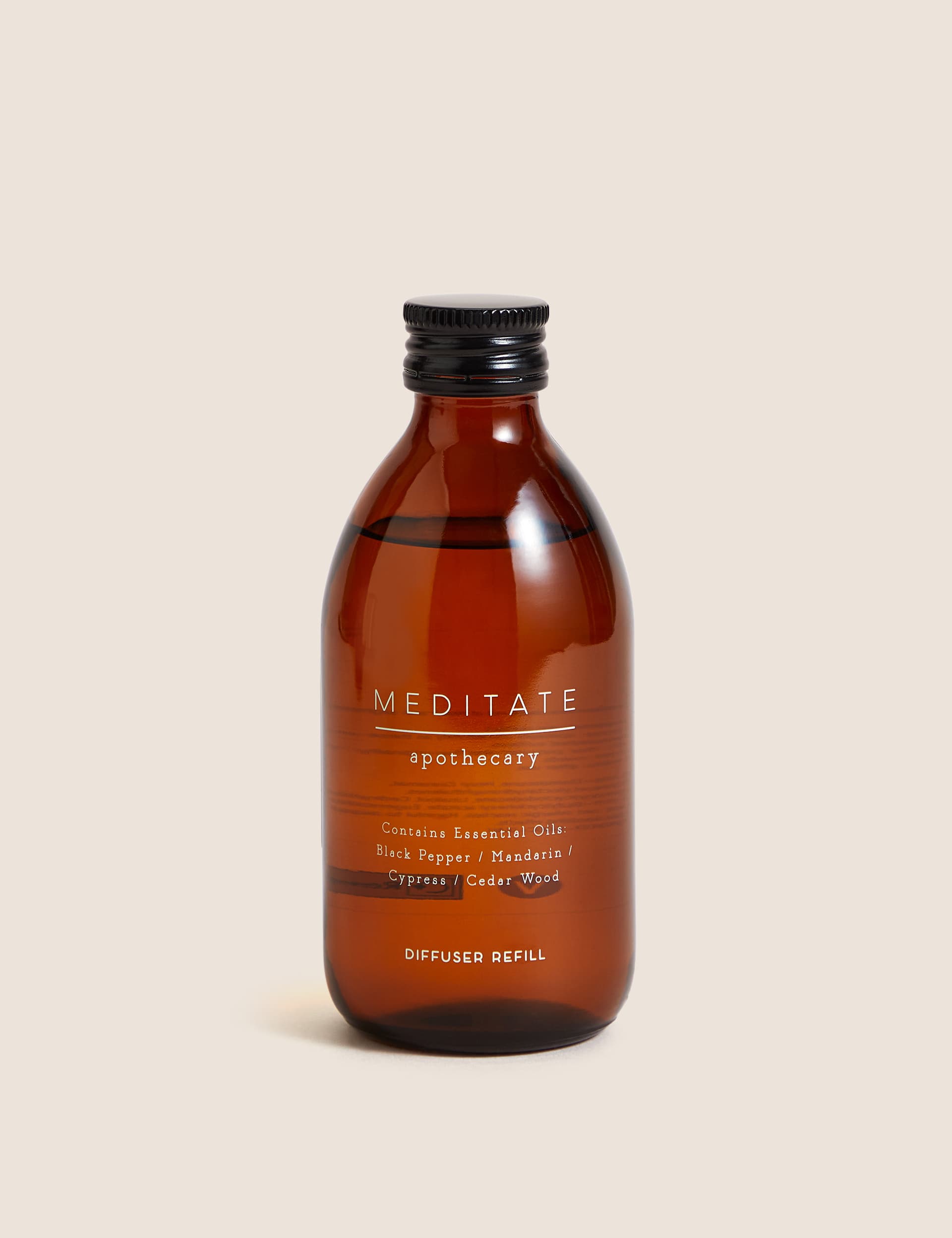 Apothecary Meditate 230ml Diffuser Refill - Amber, Amber