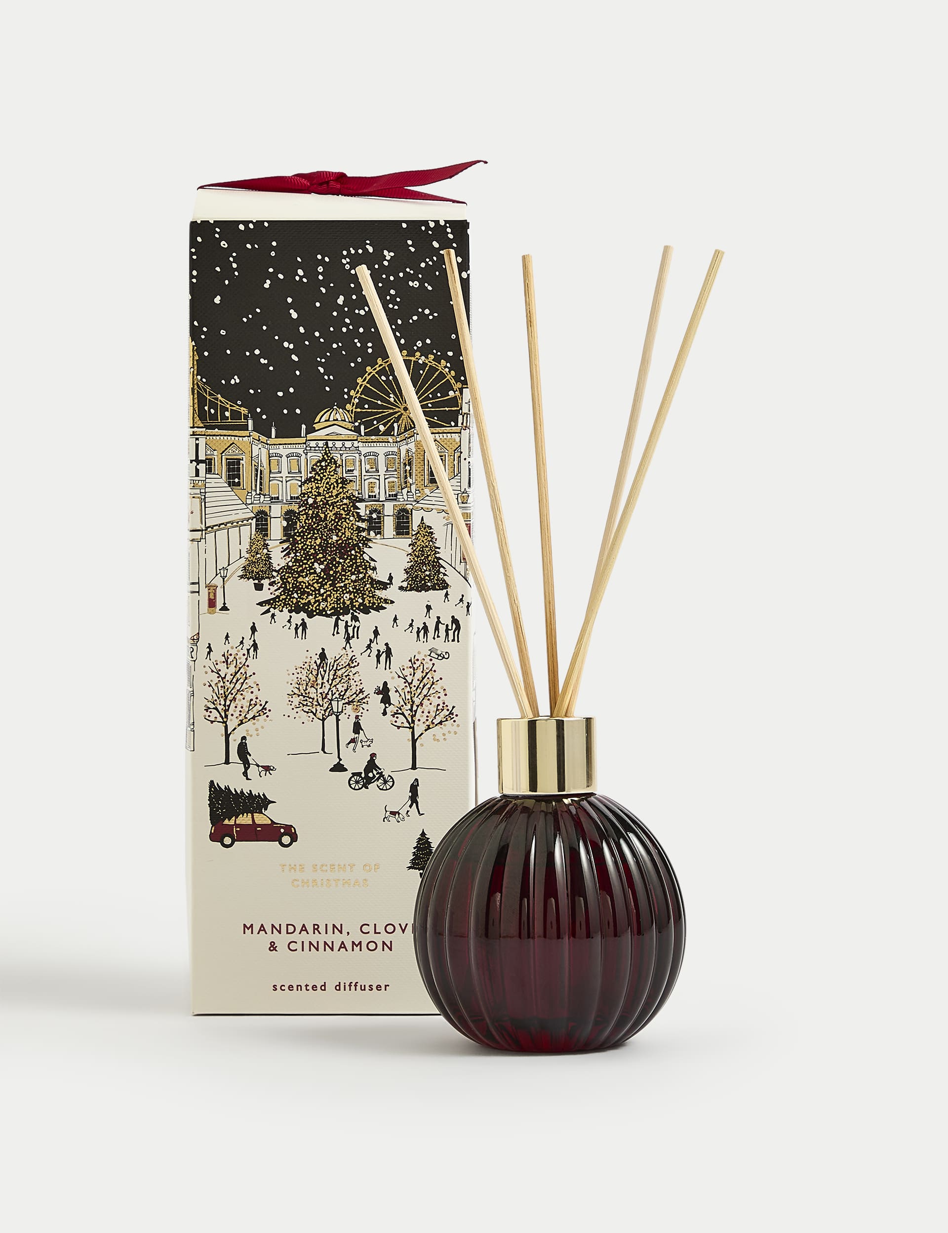 M&S Mandarin Clove & Cinnamon 100ml Diffuser - Red Mix, Red Mix