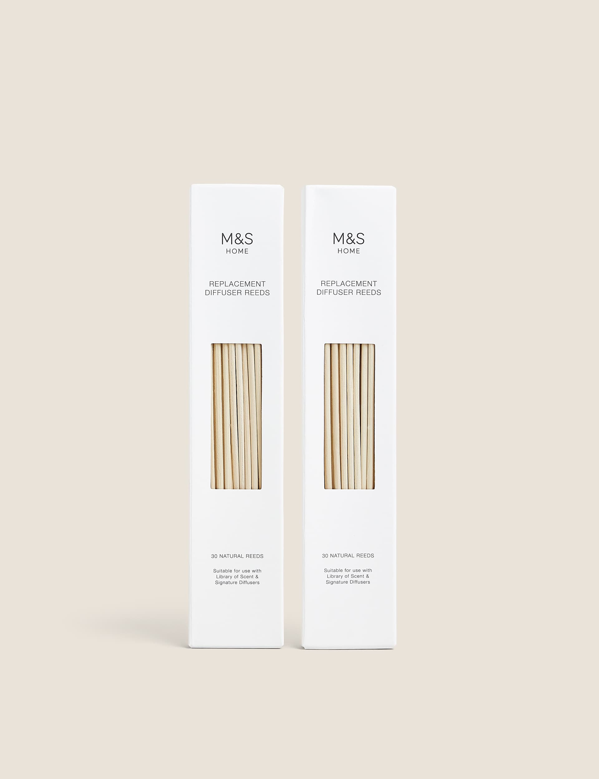 M&S Set of 60 Natural Diffuser Reeds, Natural