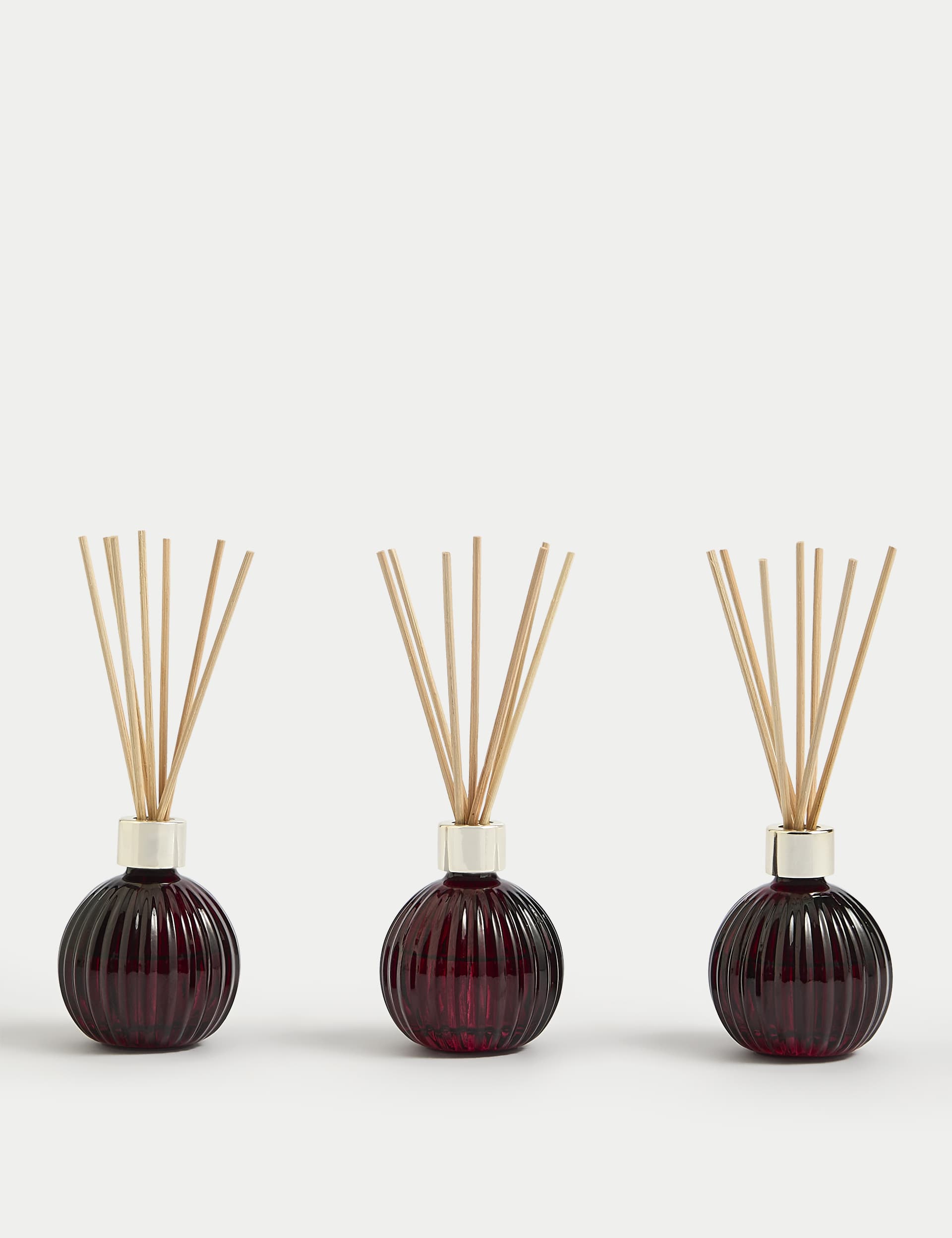 M&S Set of 3 Mandarin, Clove & Cinnamon Diffusers - Red Mix, Red Mix