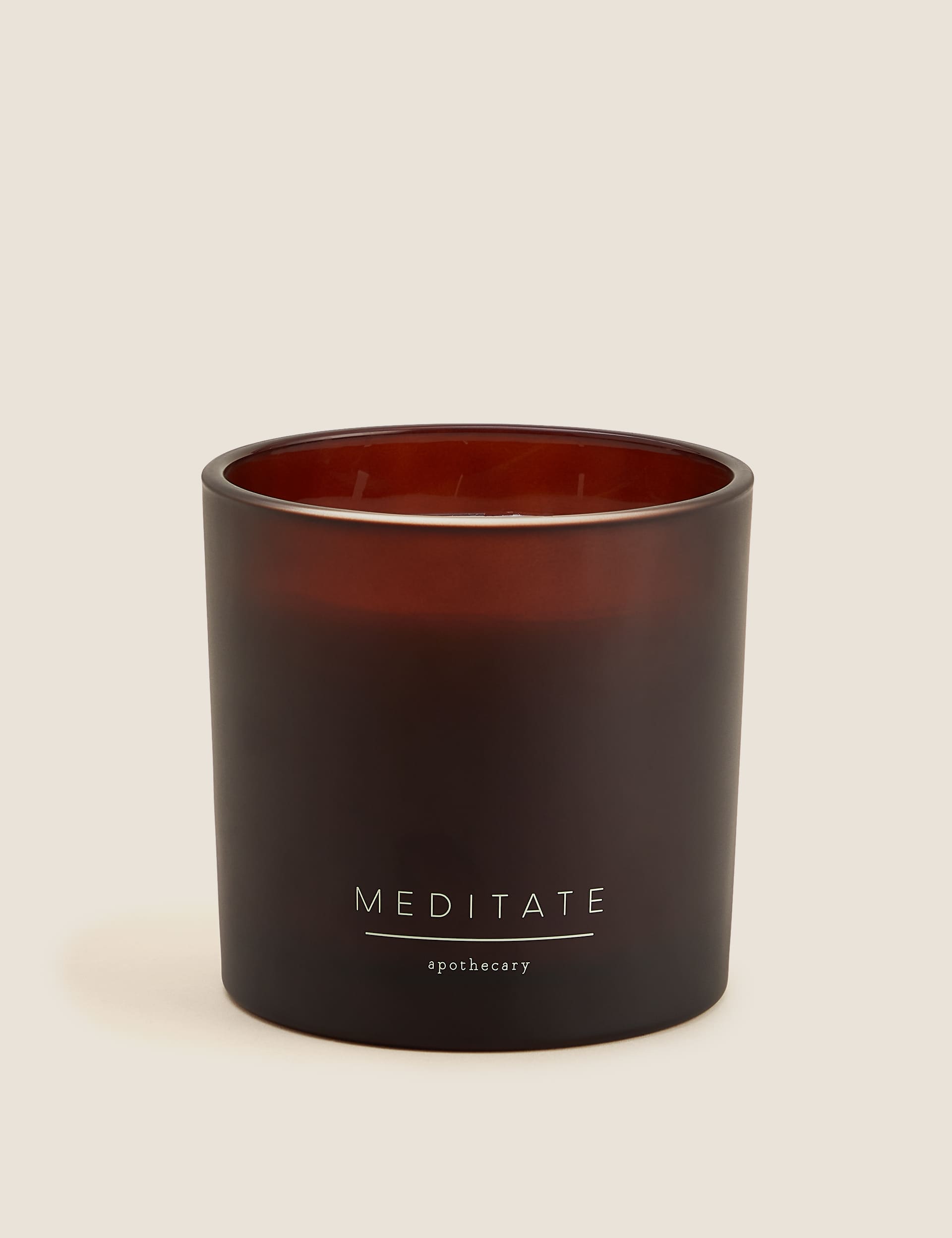 Apothecary Meditate 3 Wick Candle - Amber, Amber