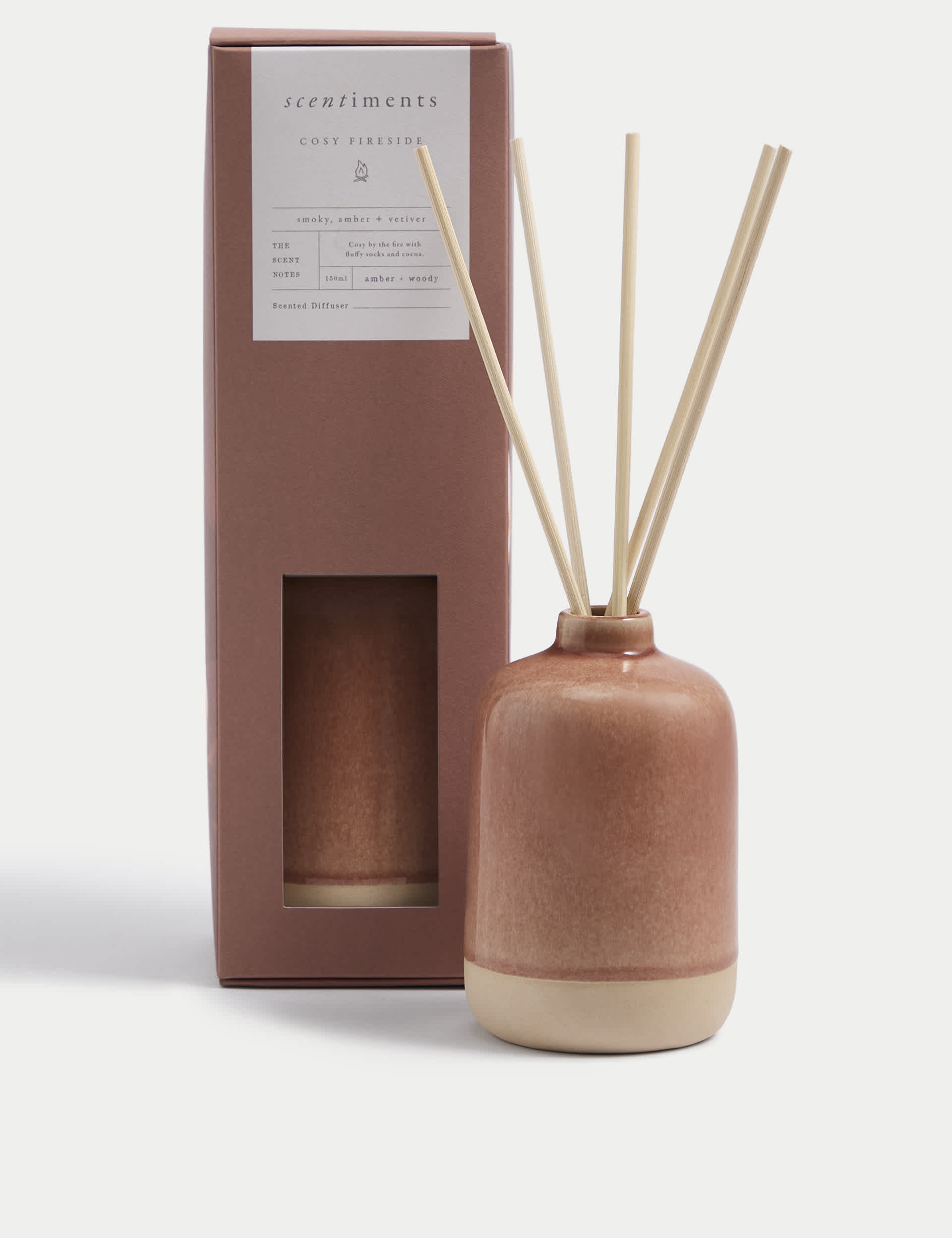 Scentiments Cosy Fireside 150ml Diffuser - Rust Mix, Rust Mix