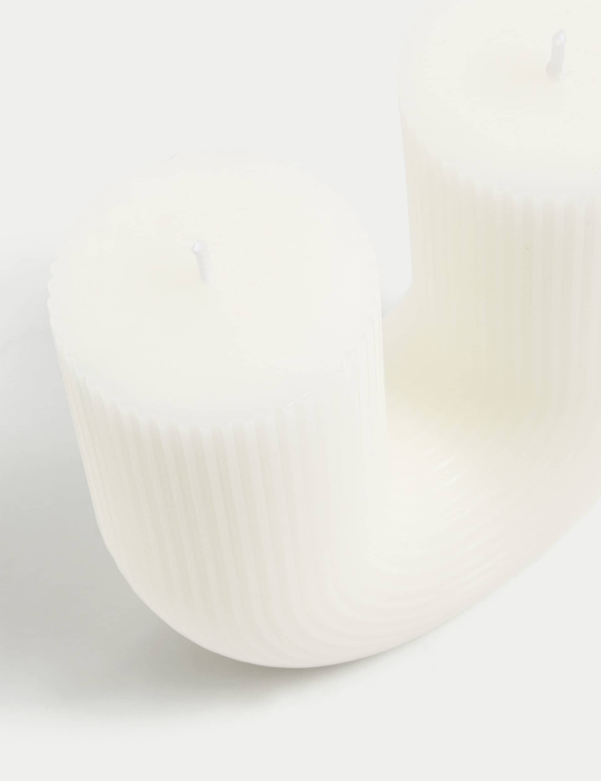 M&S Collection U-Shape Candle - Cream, Cream