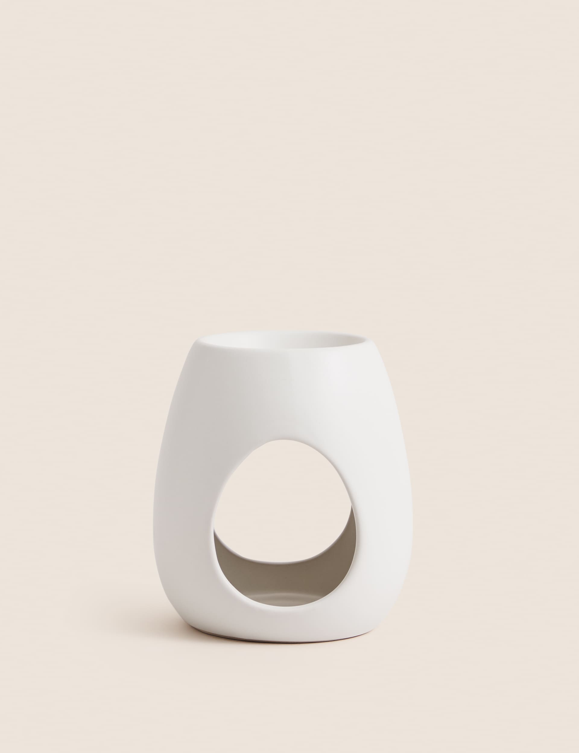 M&S Ceramic Wax Melt & Oil Burner - White Mix, White Mix