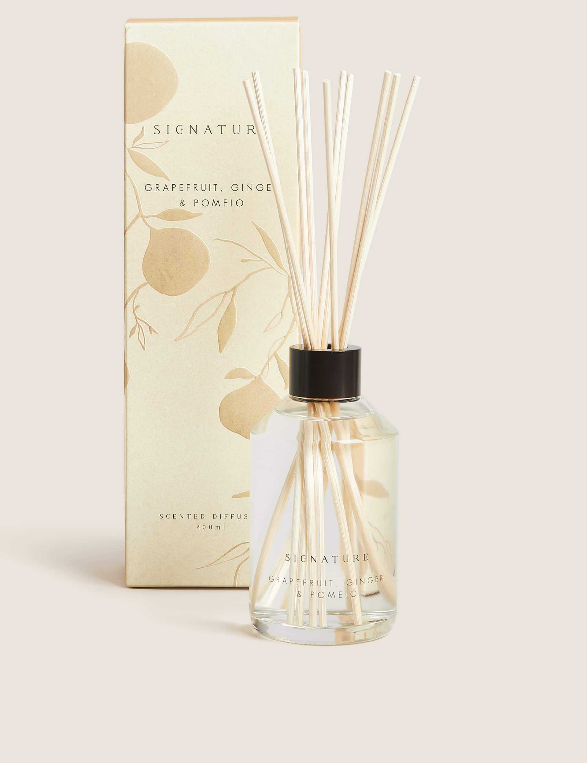 Signature Grapefruit, Ginger & Pomelo 200ml Diffuser - Yellow Mix, Yellow Mix