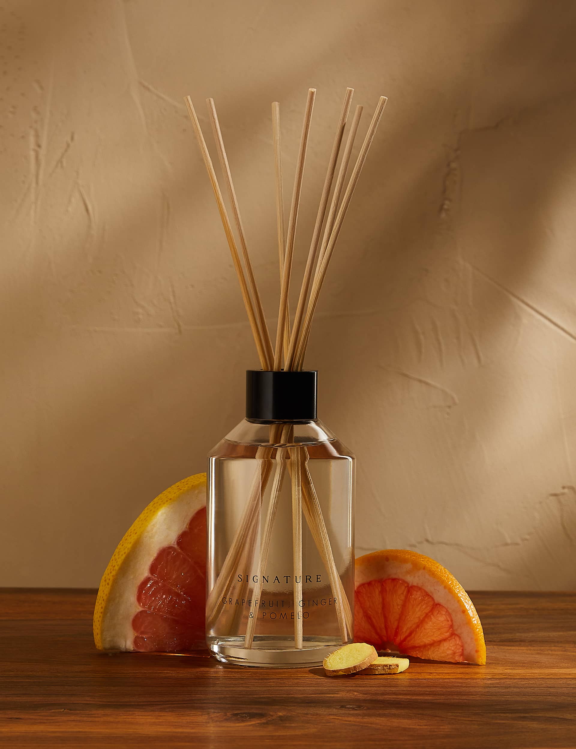 Signature Grapefruit, Ginger & Pomelo 200ml Diffuser - Yellow Mix, Yellow Mix