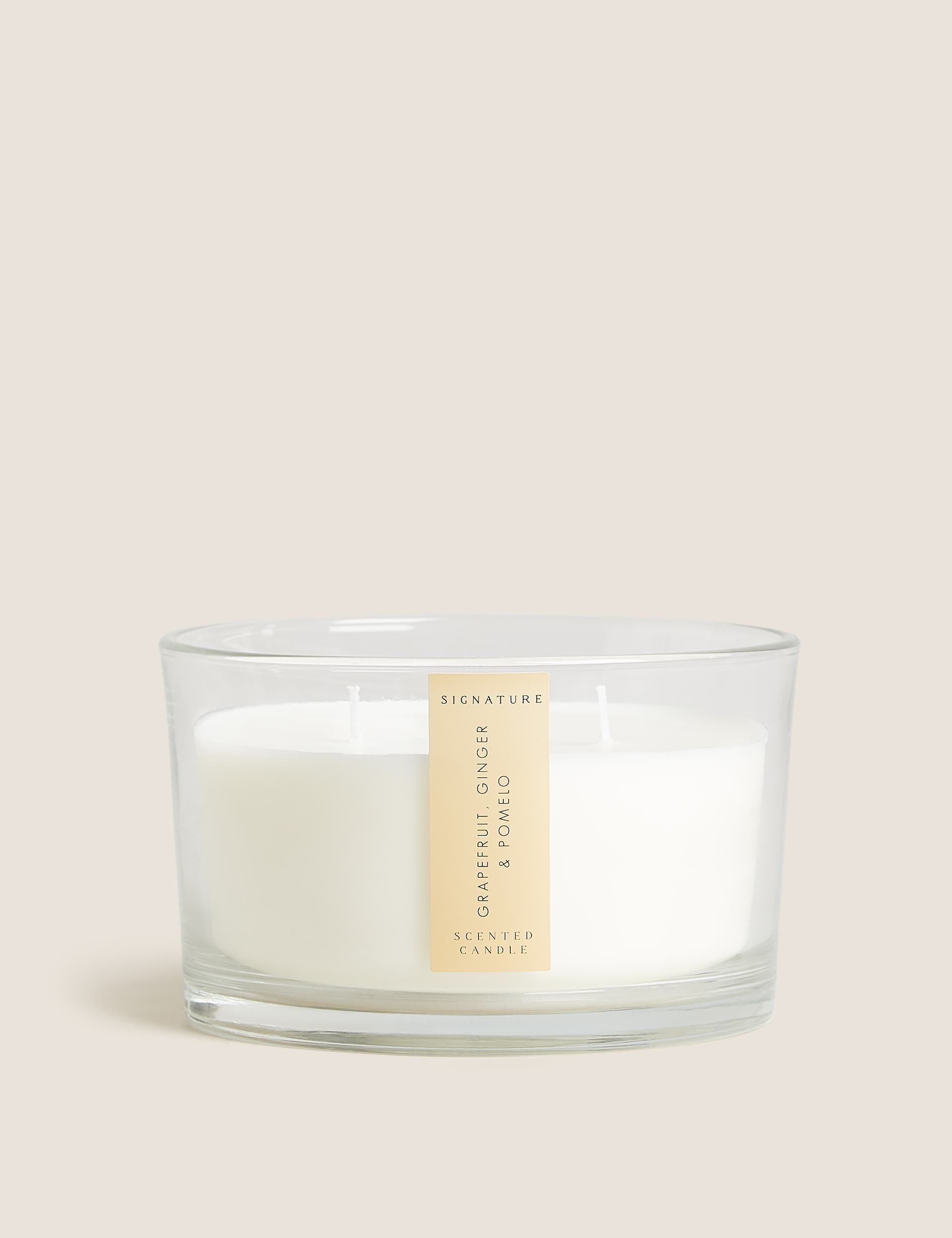 Signature Grapefruit, Ginger & Pomelo Candle - Yellow Mix, Yellow Mix