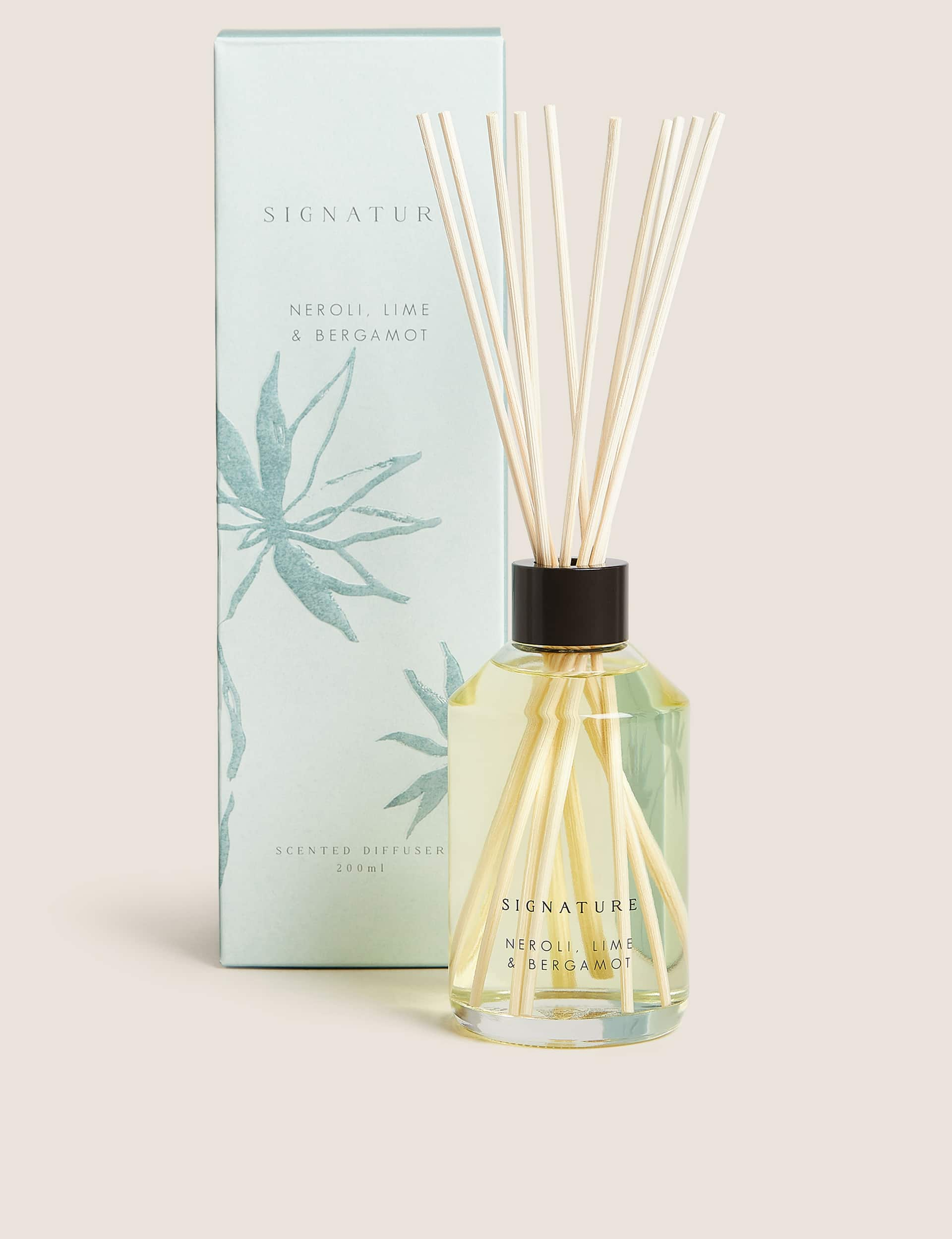 Signature Neroli, Lime & Bergamot 200ml Diffuser - Blue Mix, Blue Mix