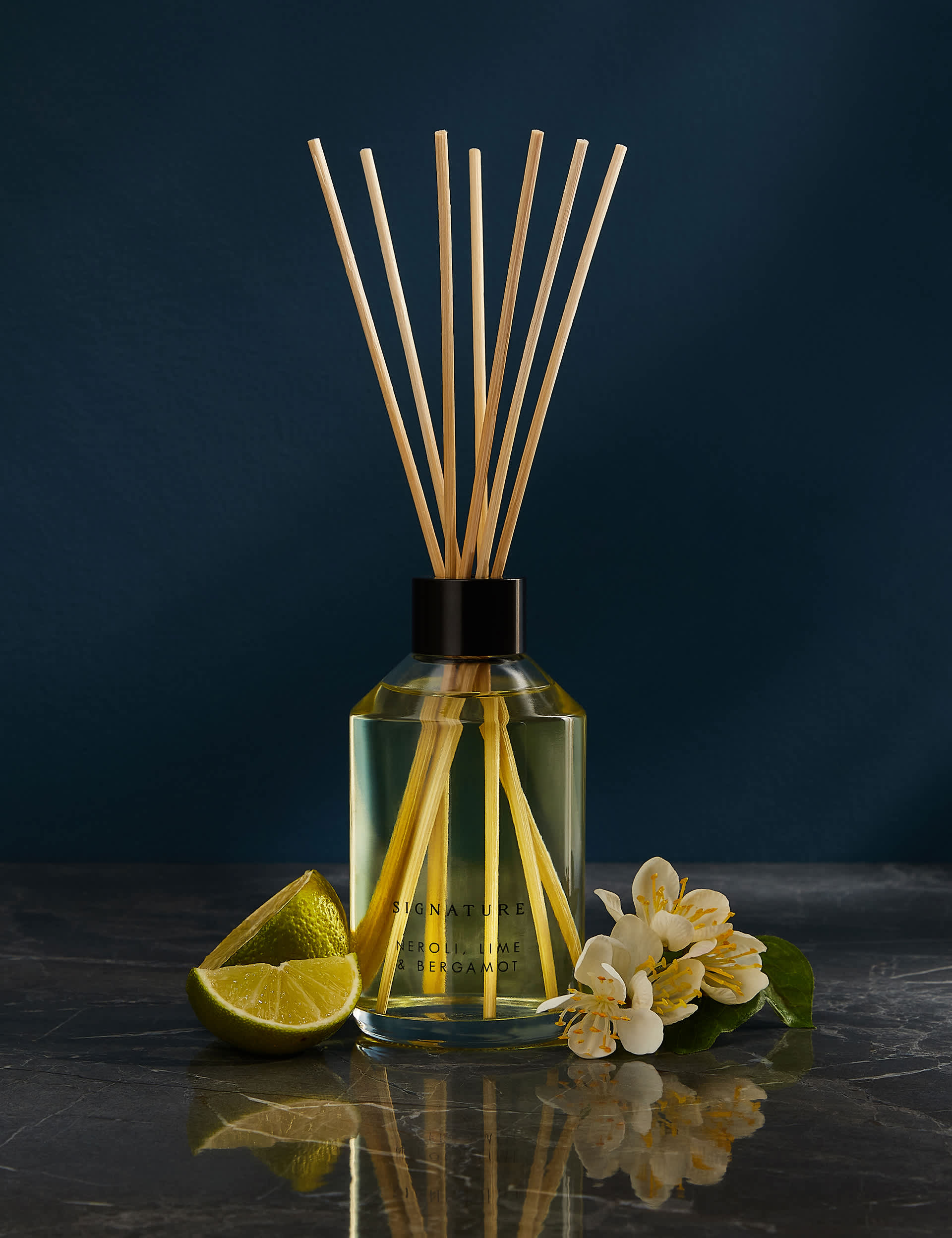 Signature Neroli, Lime & Bergamot 200ml Diffuser - Blue Mix, Blue Mix