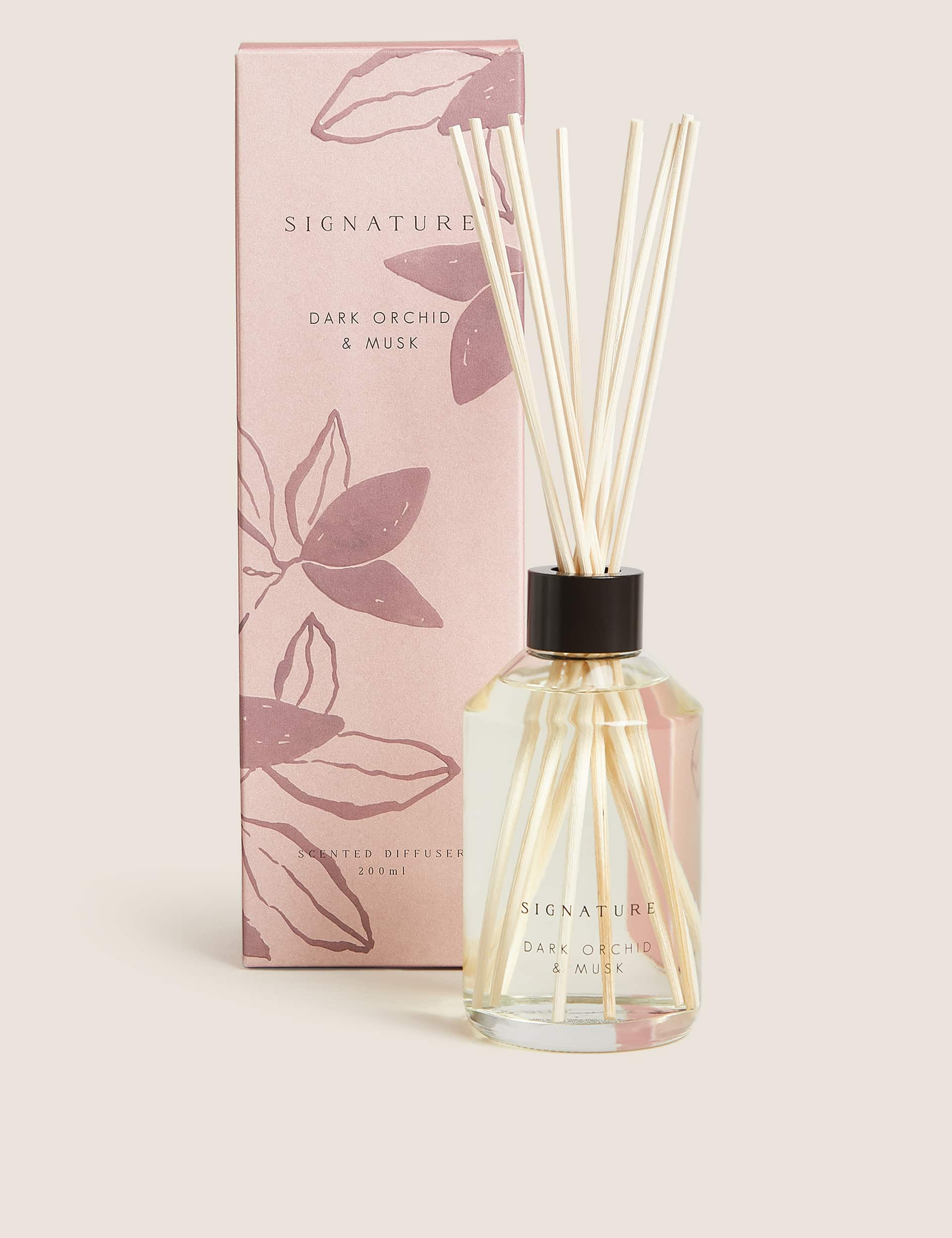 Signature Dark Orchid & Musk 200ml Diffuser - Pink Mix, Pink Mix