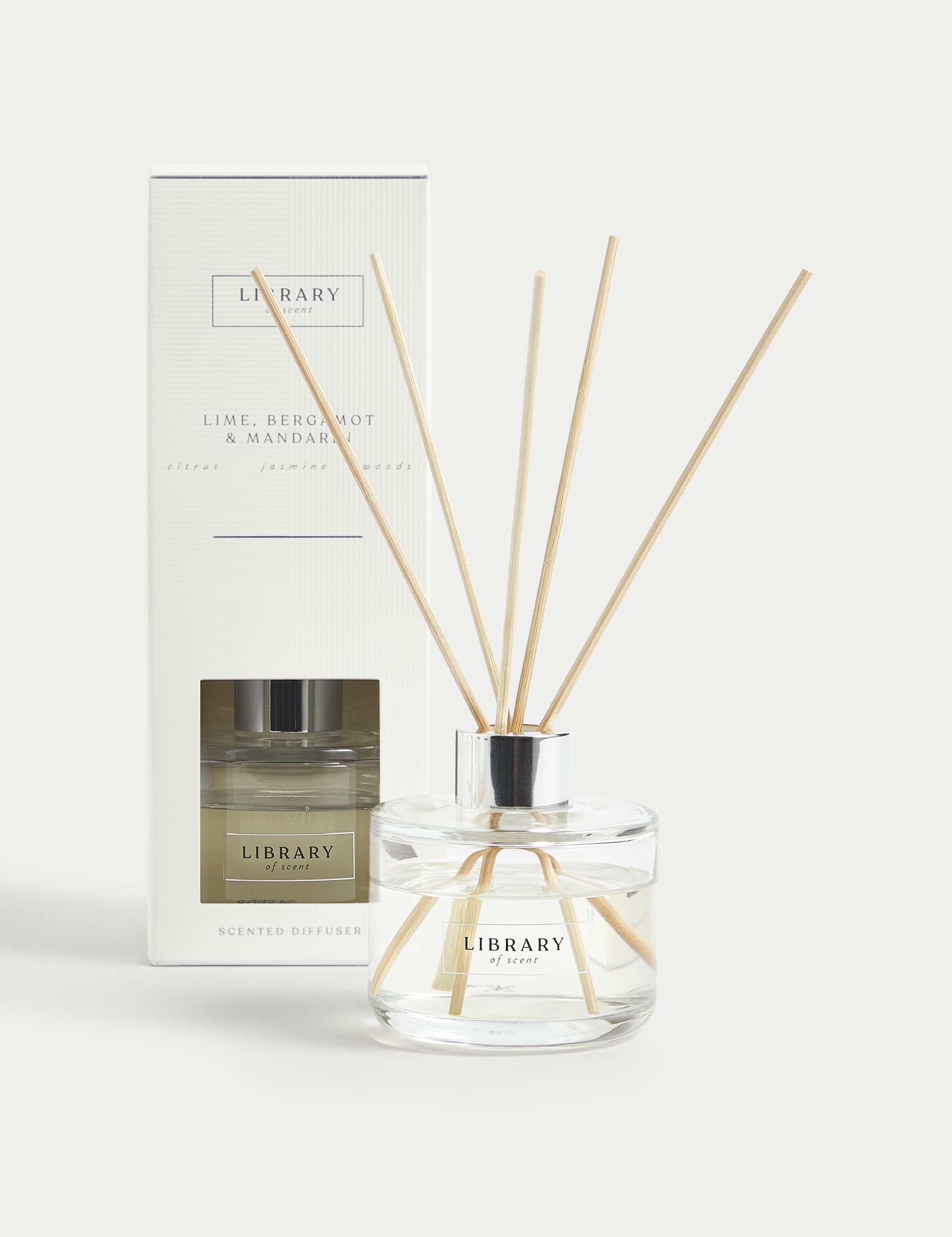 Library Of Scent Lime, Bergamot & Mandarin 100ml Diffuser - White, White