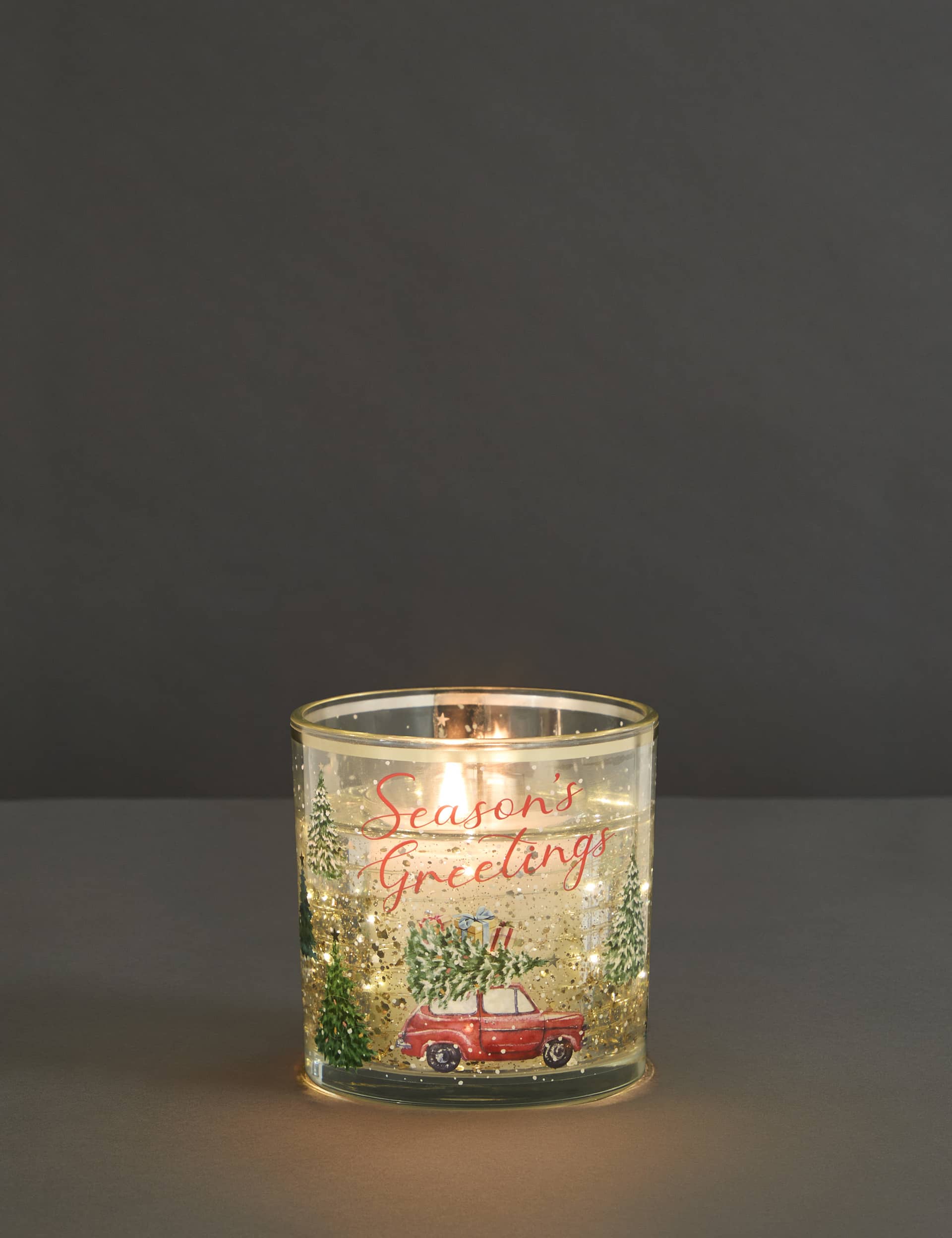 Marks & Sparkle Driving Home For Christmas Light Up Candle - Multi, Multi