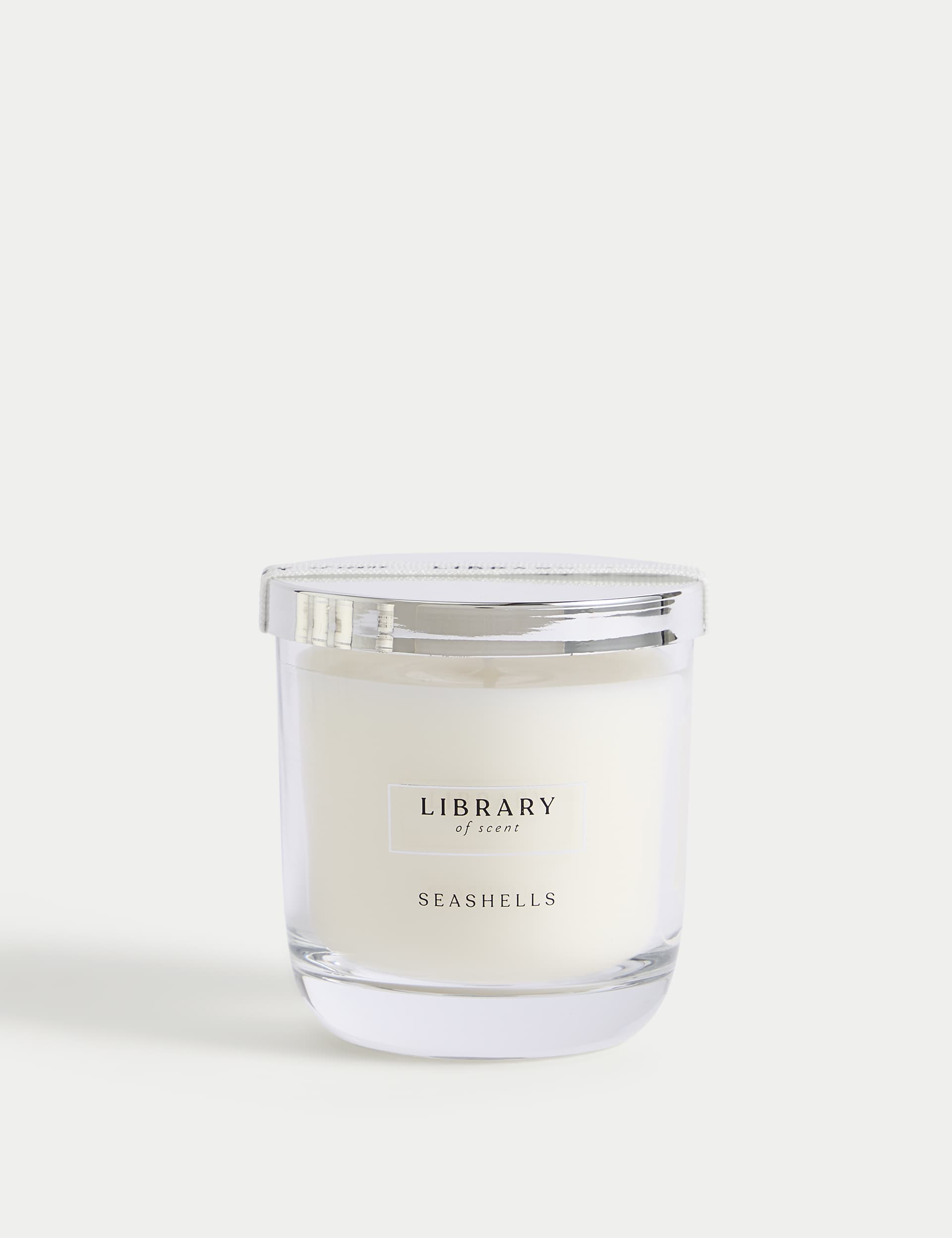 Library Of Scent Seashells Scented Candle - White, White