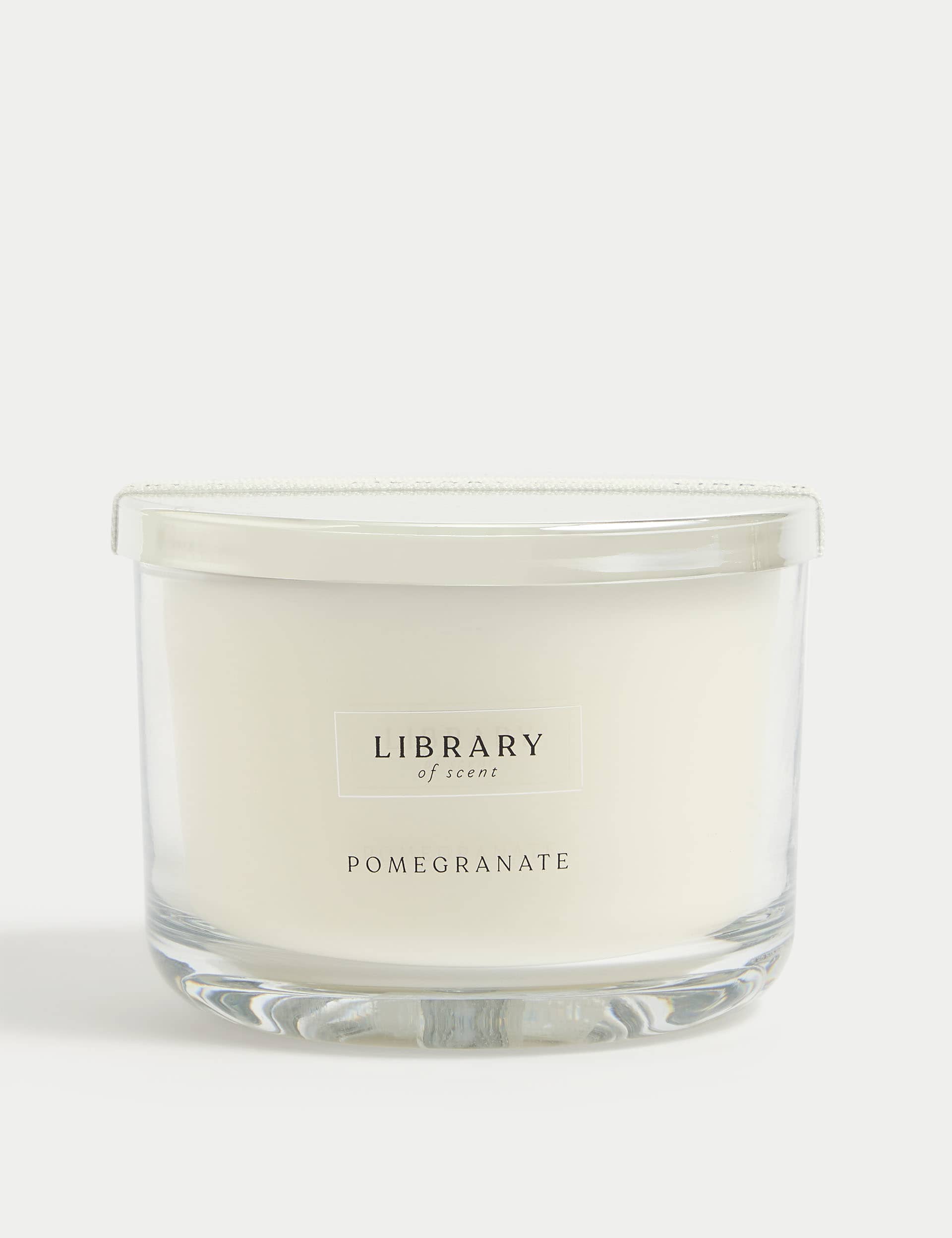 Library Of Scent Pomegranate 3 Wick Candle - White Mix, White Mix