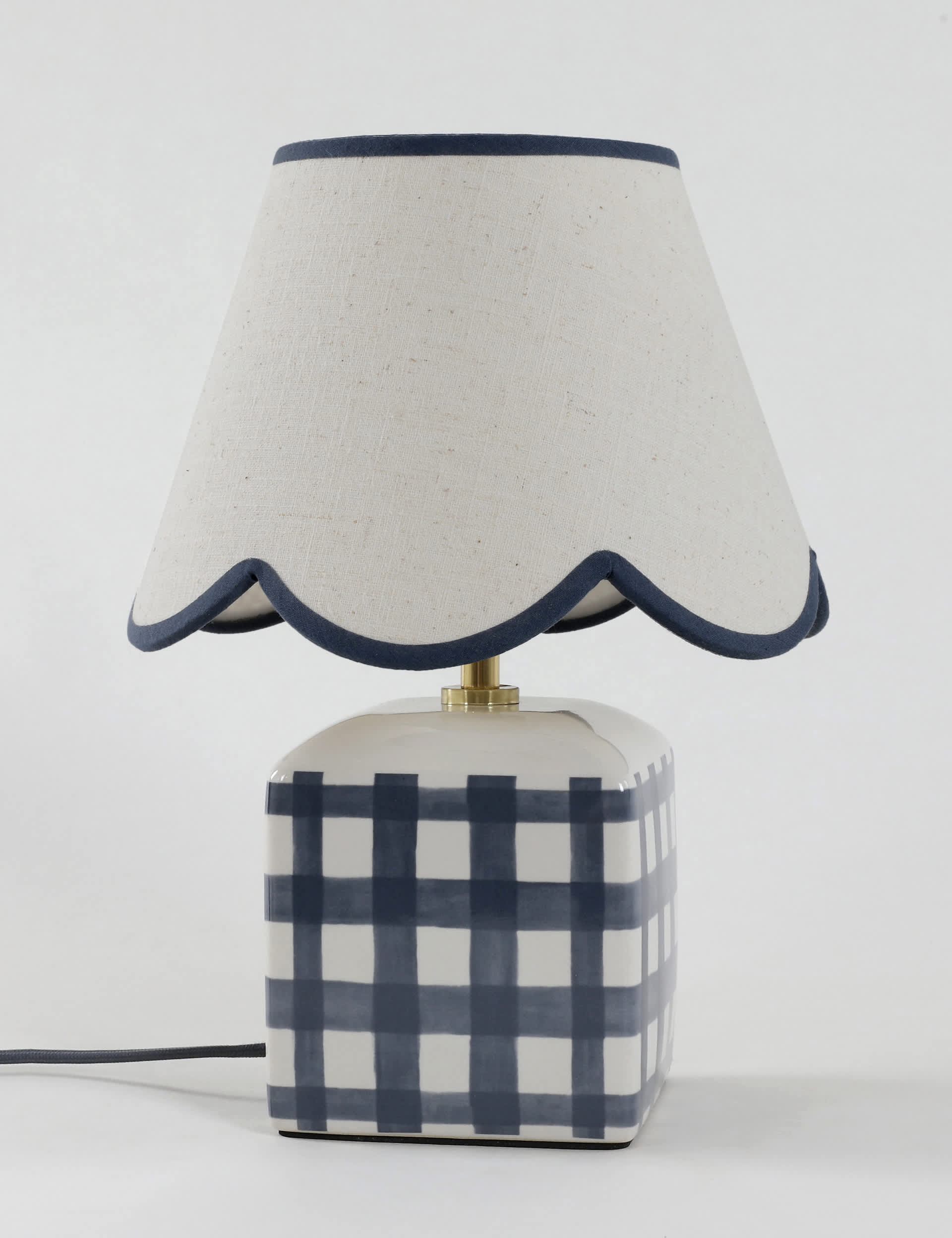 M&S Kirsten Ceramic Table Lamp - Blue, Blue