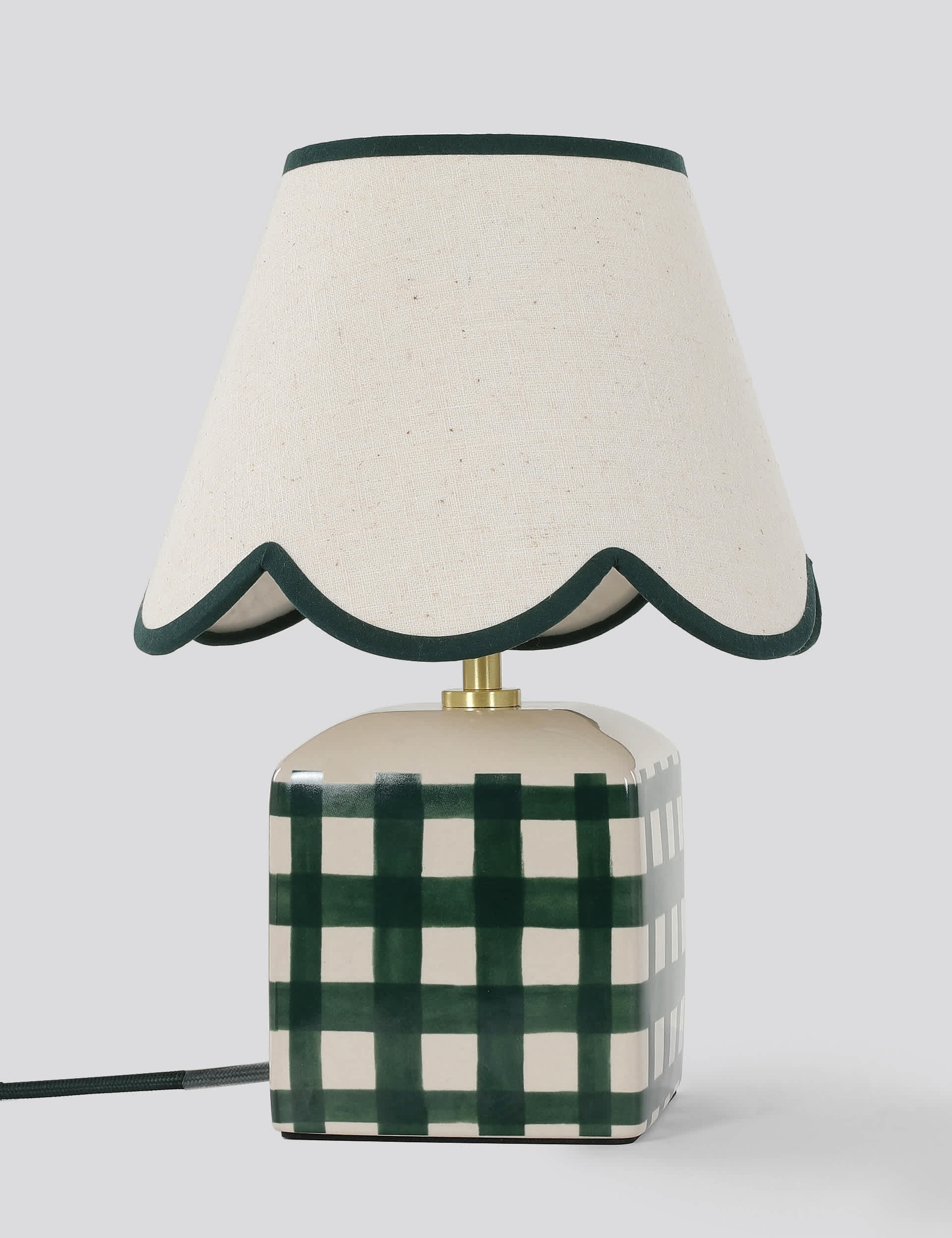 M&S Kirsten Ceramic Table Lamp - Green, Green