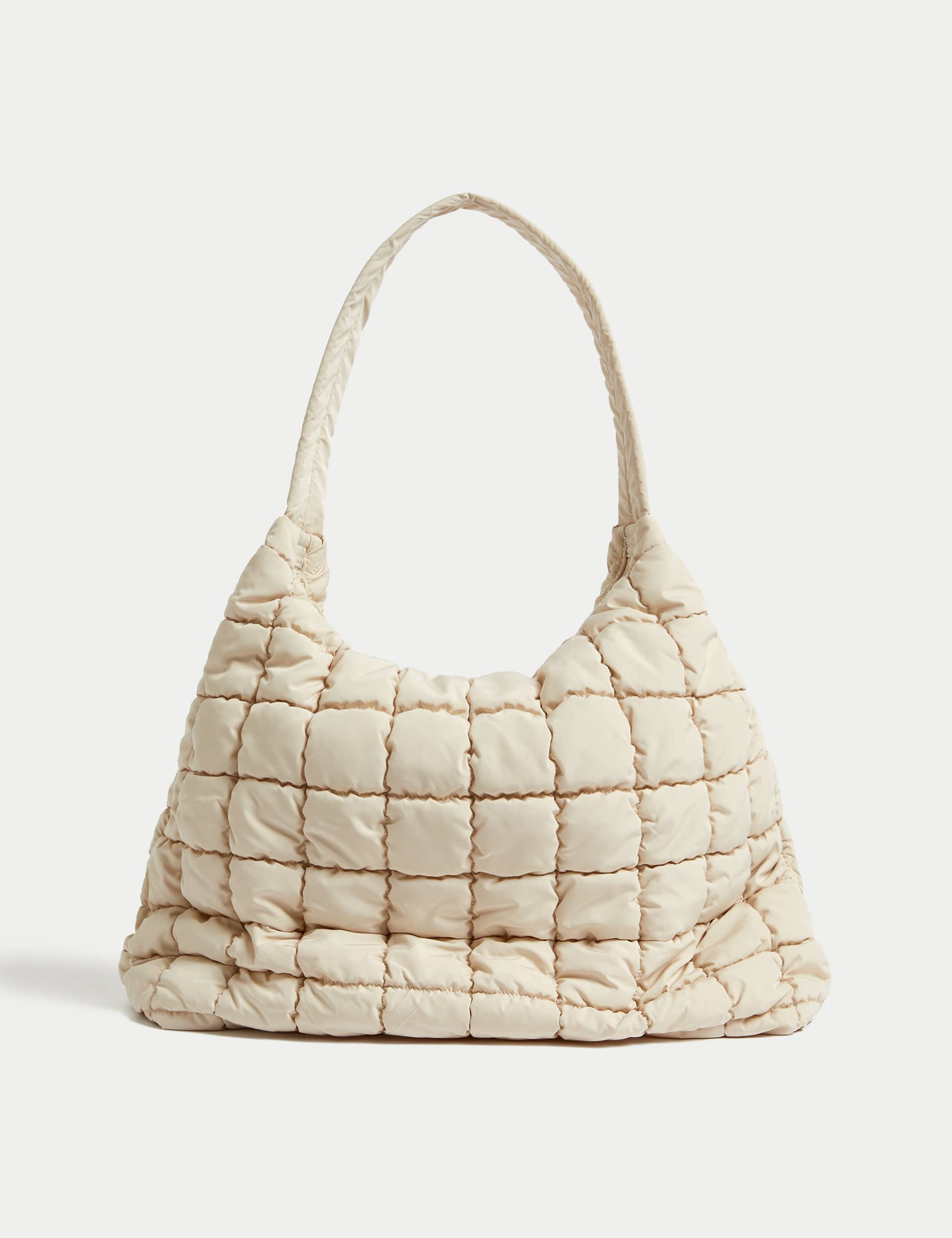 M&S Women's Nylon Quilted Shoulder Bag