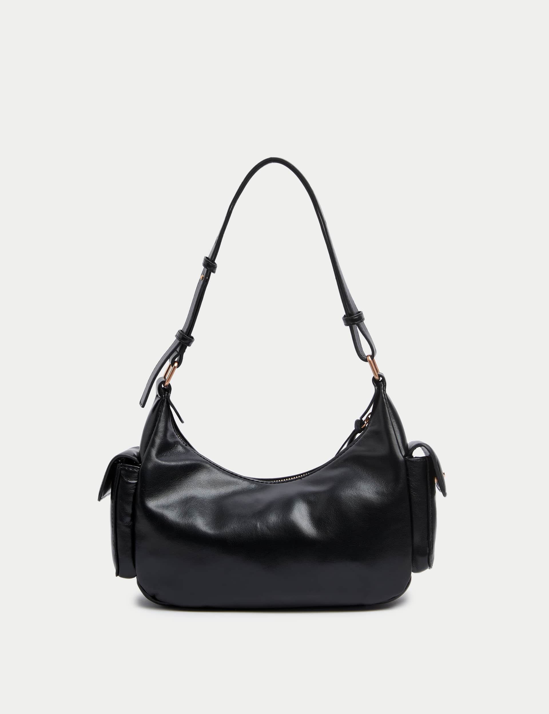 M&S Women's Faux Leather Utility Shoulder Bag