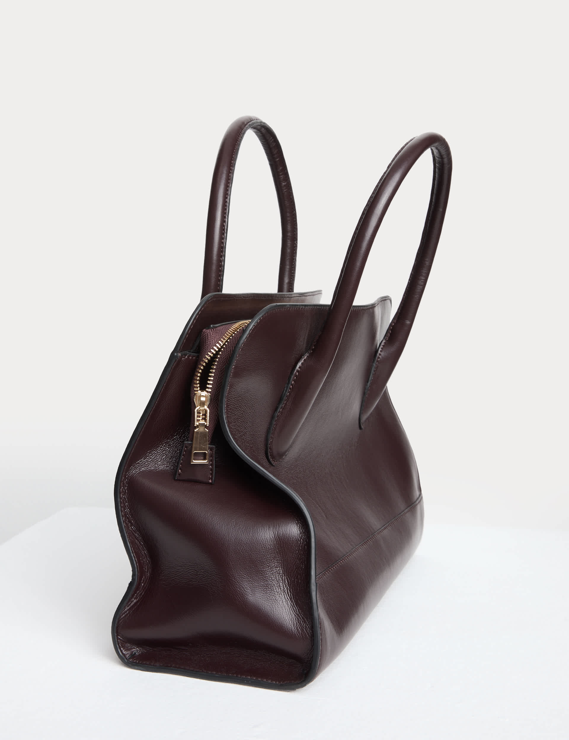 M&S Women's Faux Leather Briefcase Bag