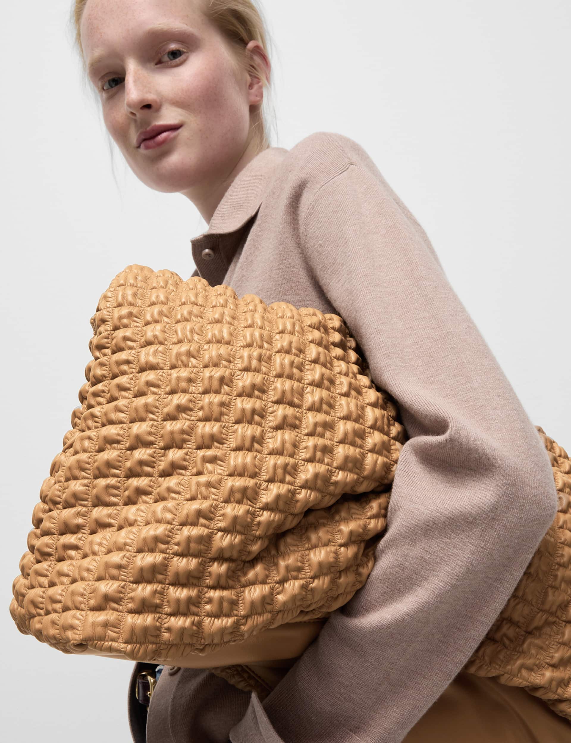 M&S Women's Quilted Shoulder Bag