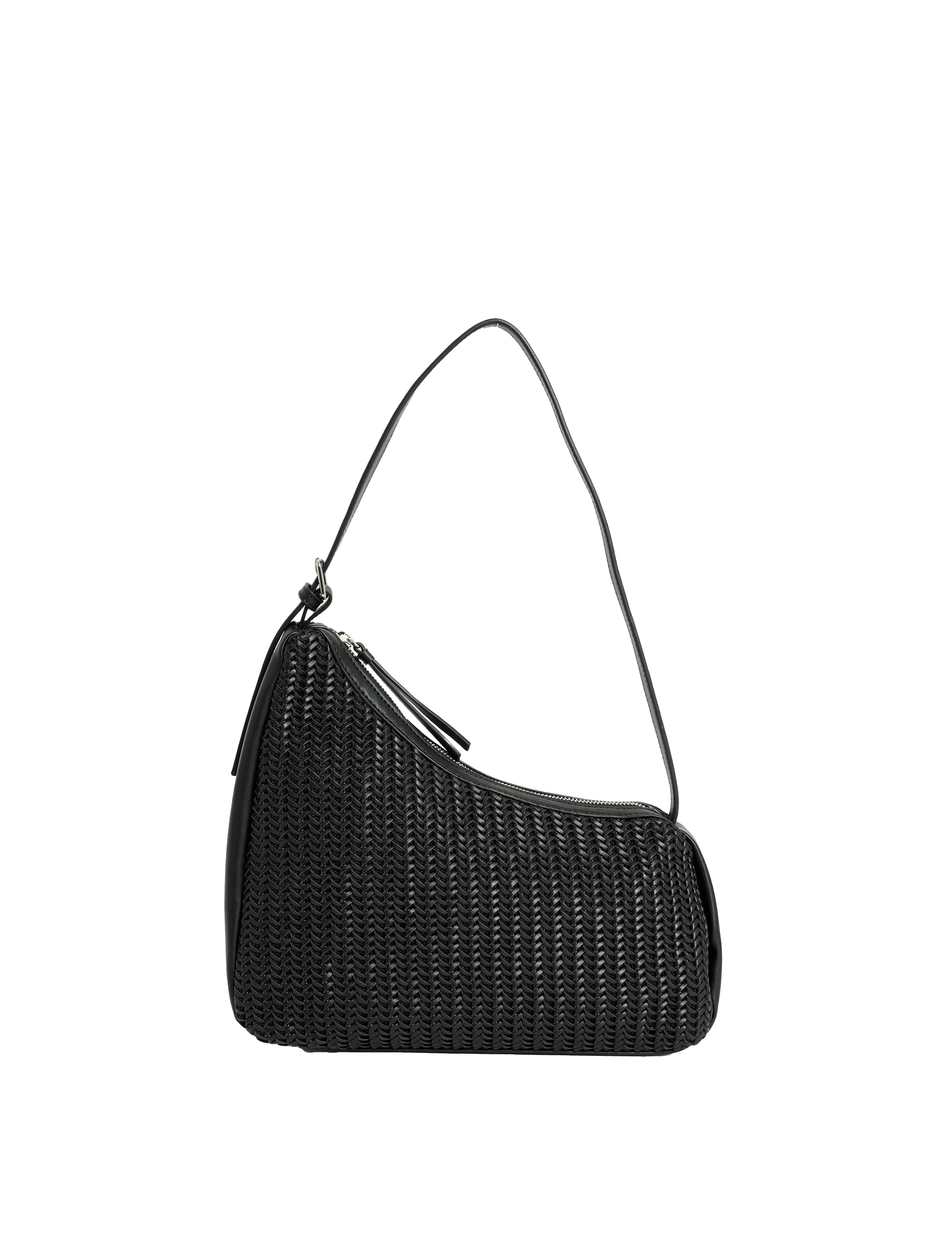 M&S Collection Women's Woven Shoulder Bag - Black, Brown Mix,Black