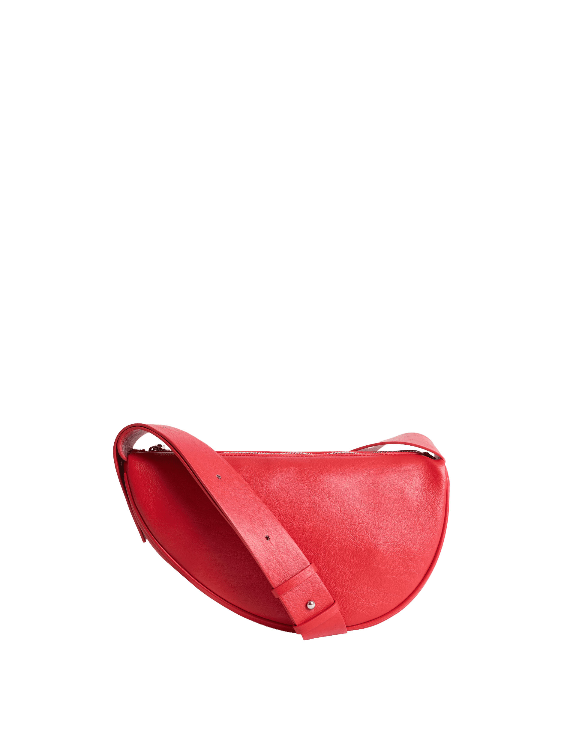 M&S Collection Women's Faux Leather Sling Bag - Bright Red, Cream,Bright Red