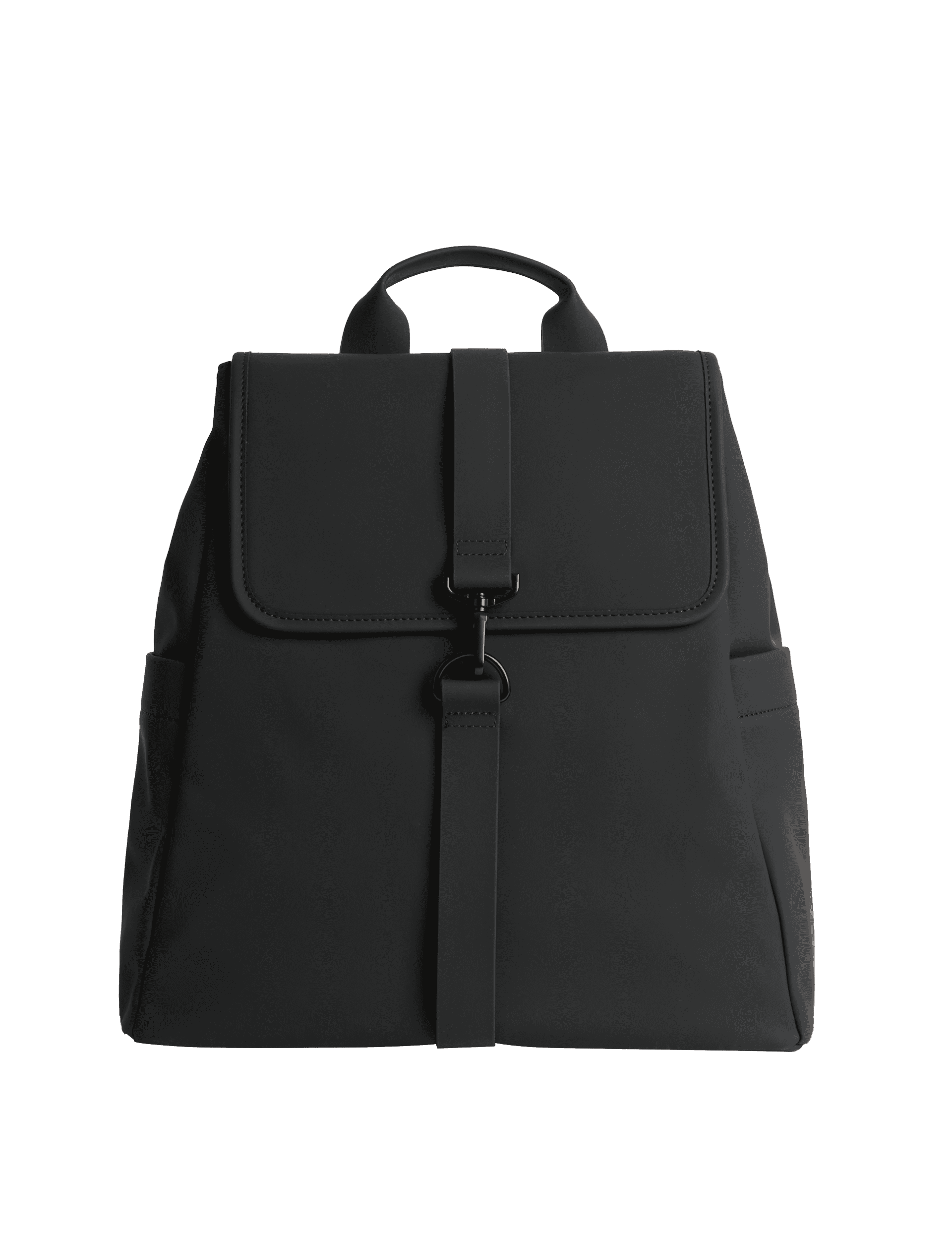 M&S Collection Women's Faux Leather Backpack - Black, Black