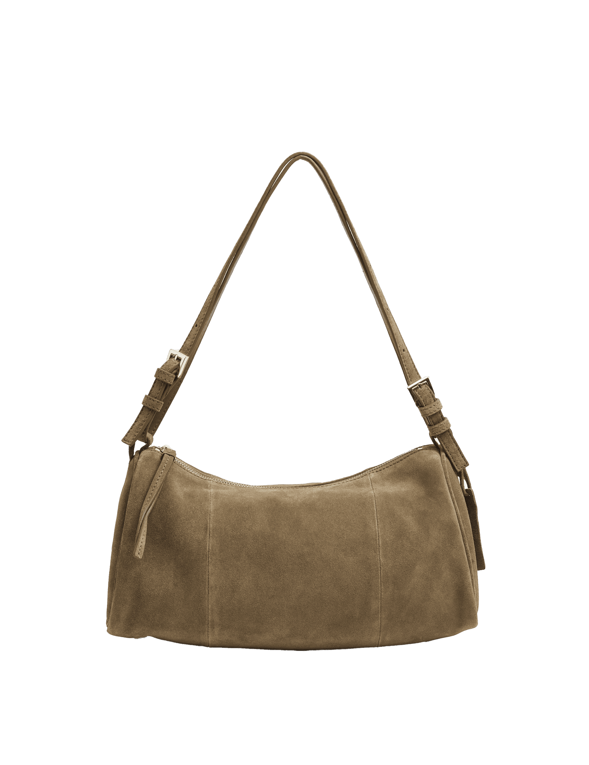 M&S Collection Women's Suede Shoulder Bag - Dark Khaki, Dark Khaki