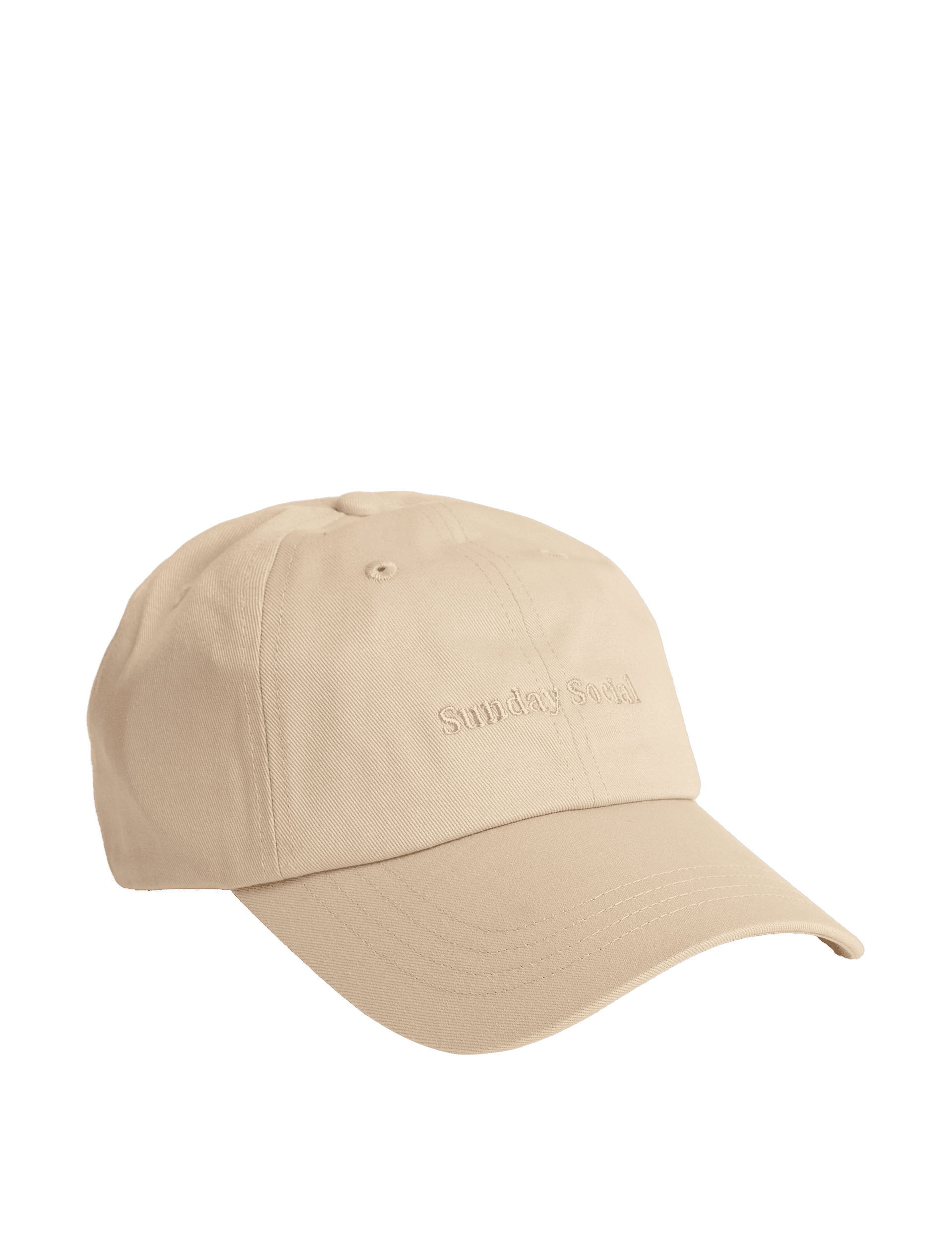 M&S Collection Women's Pure Cotton Baseball Cap - Cream Mix, Chocolate,Cream Mix