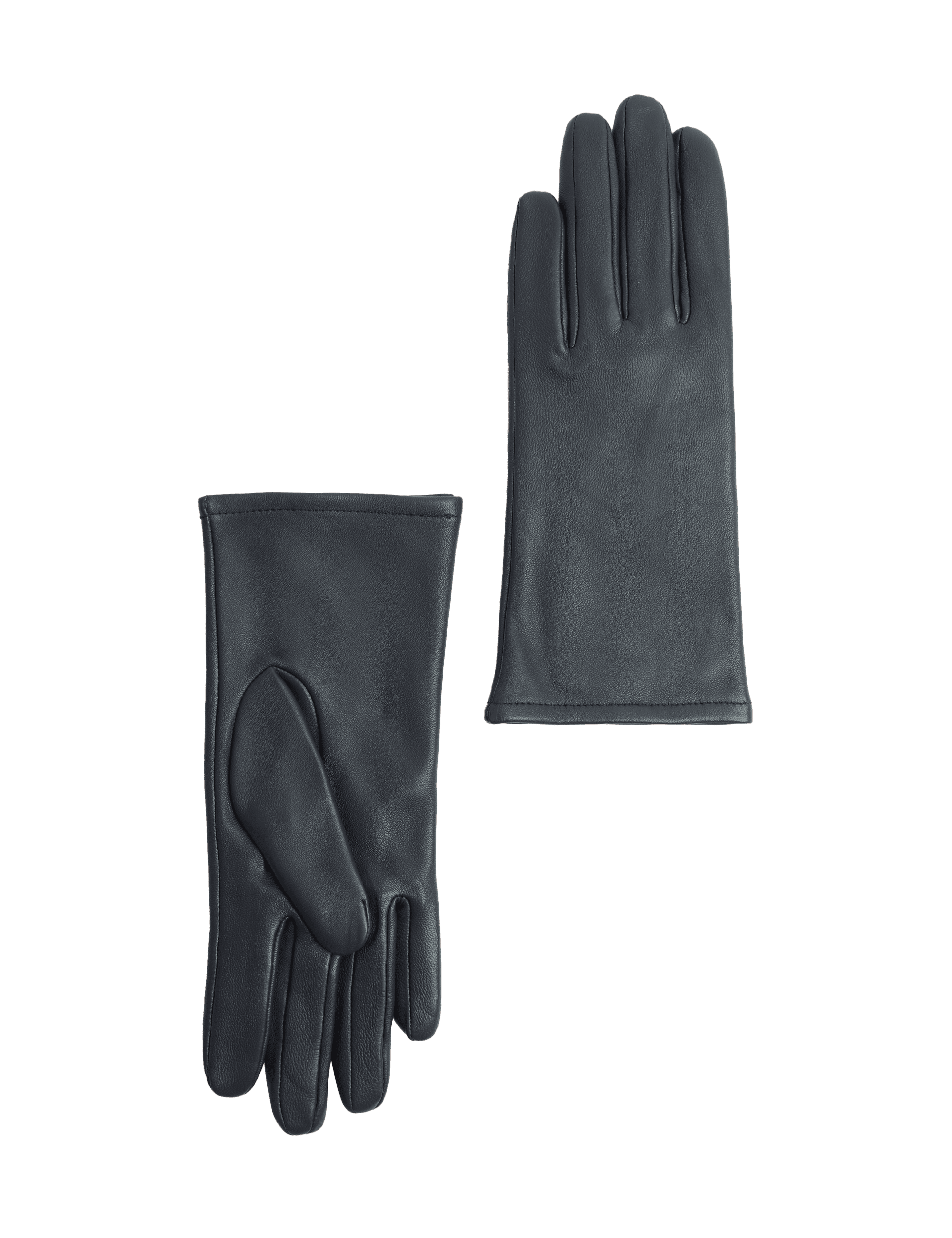 M&S Collection Women's Leather Warm Lined Gloves - Navy, Navy