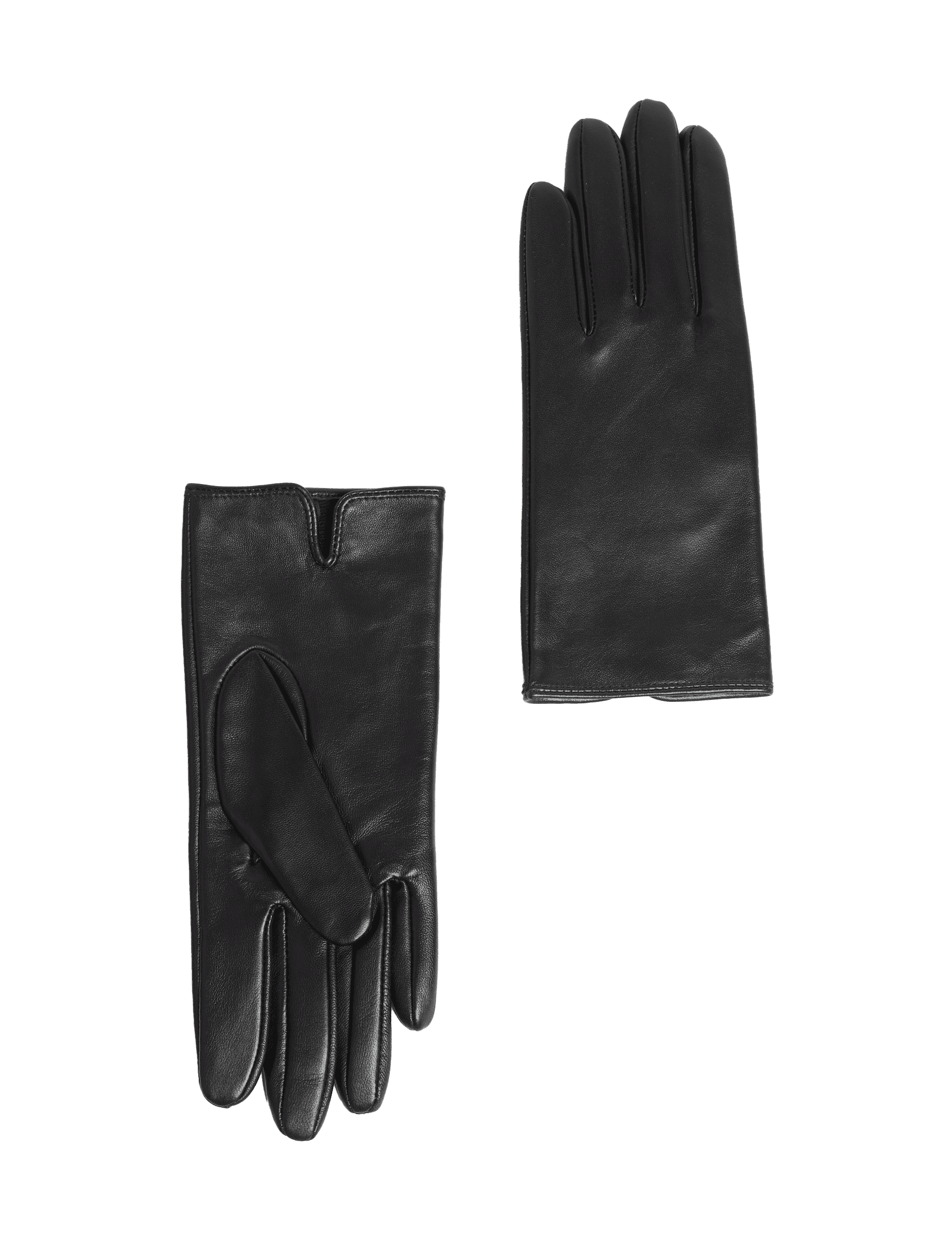 M&S Collection Women's Leather Gloves - M - Black, Black