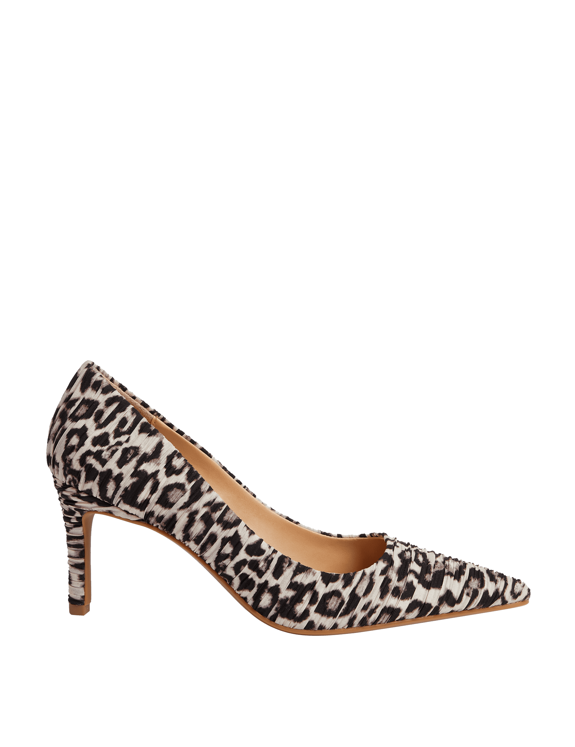 M&S Collection Women's Leopard Print Stiletto Heel Court Shoes - 5 - Brown Mix, Brown Mix