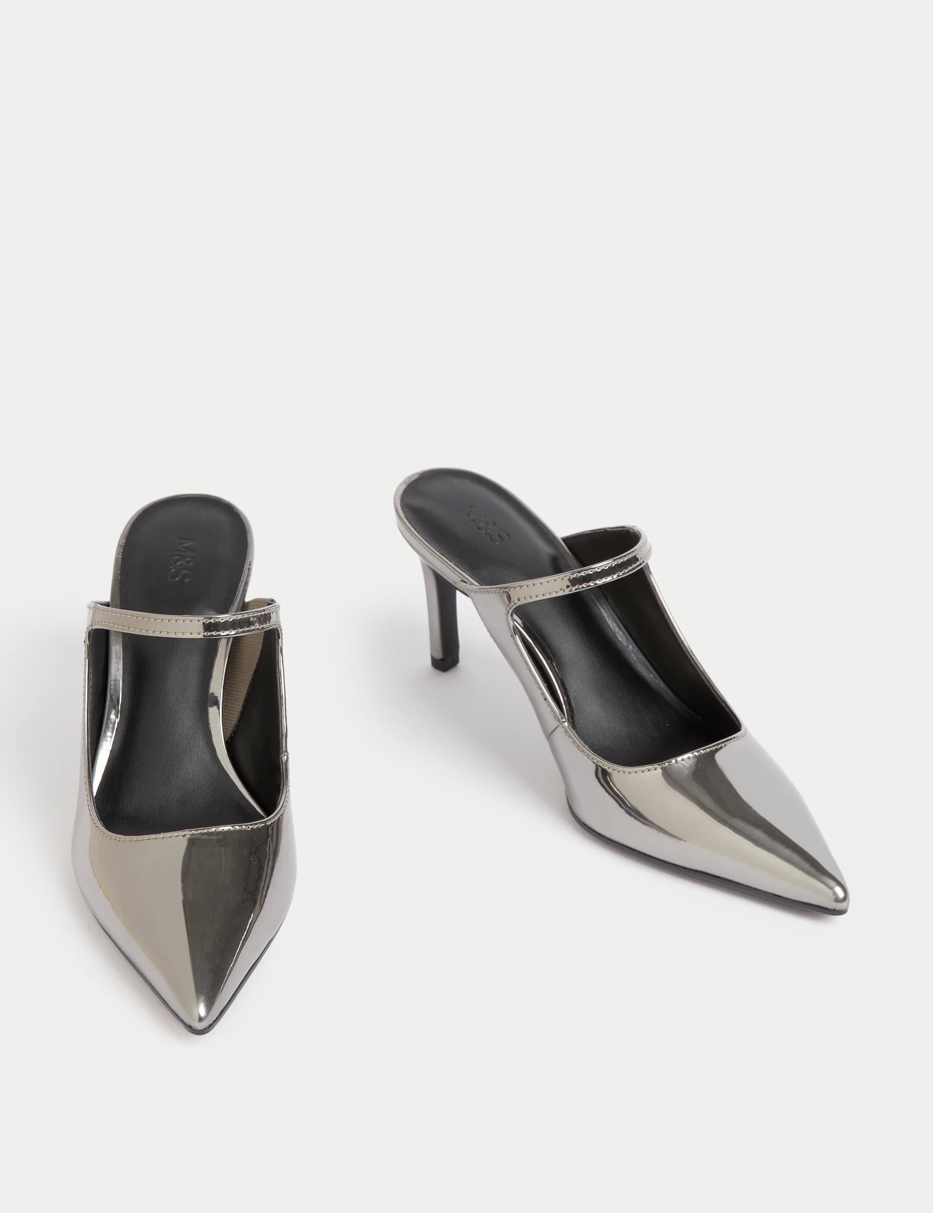 M&S Women's Stiletto Heel Pointed Mules